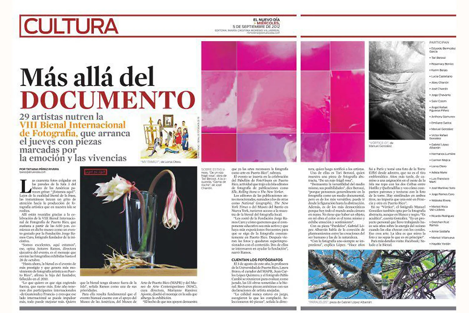 VIII International Photography Biennial of Puerto Rico, 2012
