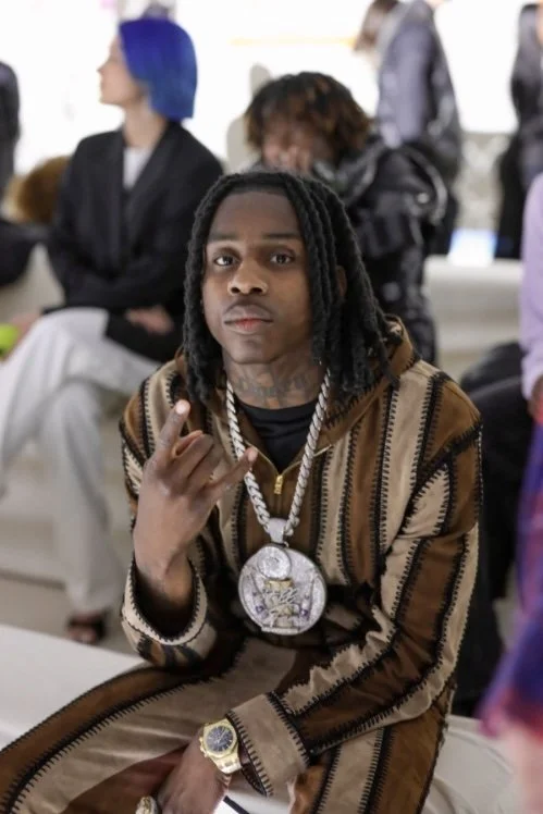 Polo G attends Amiri A/W22 Runway Show