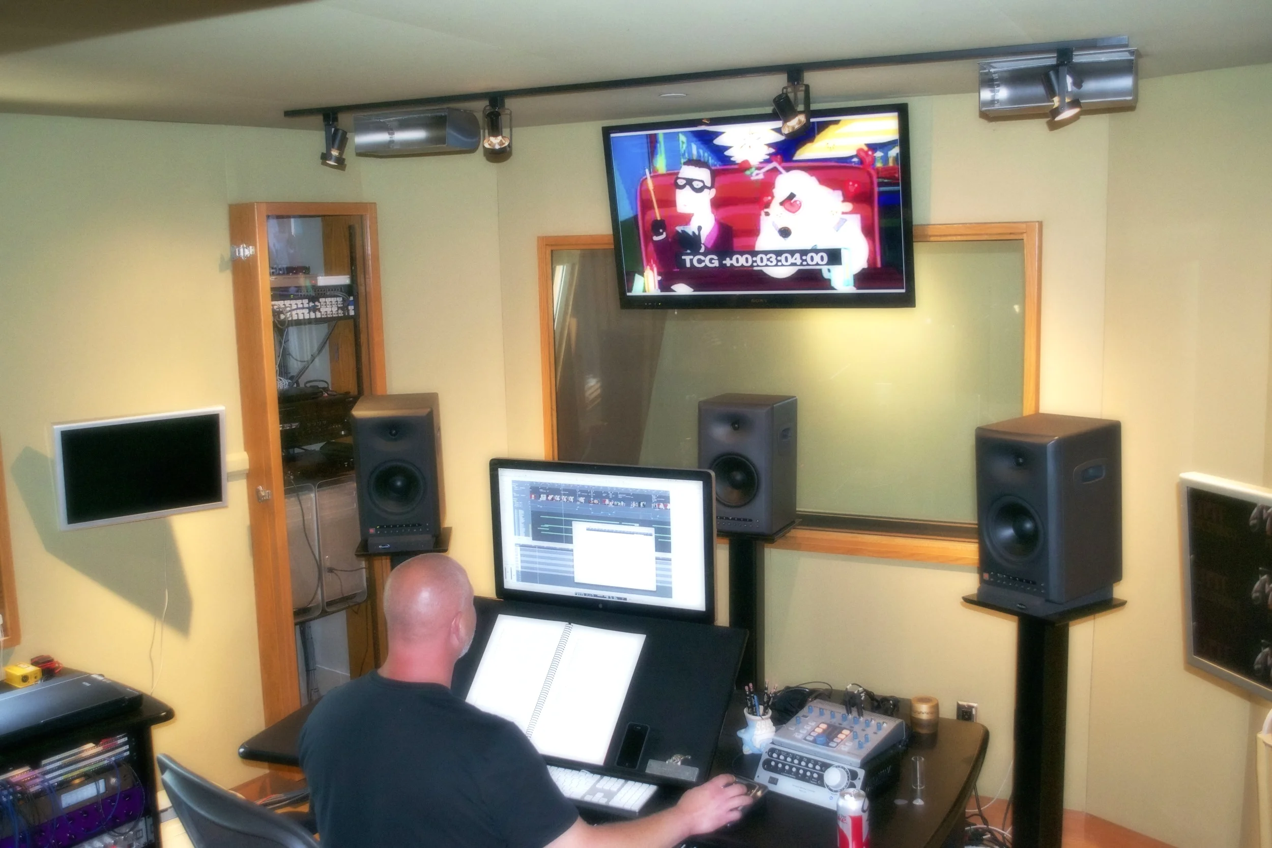 Scoring an animated pilot in my studio