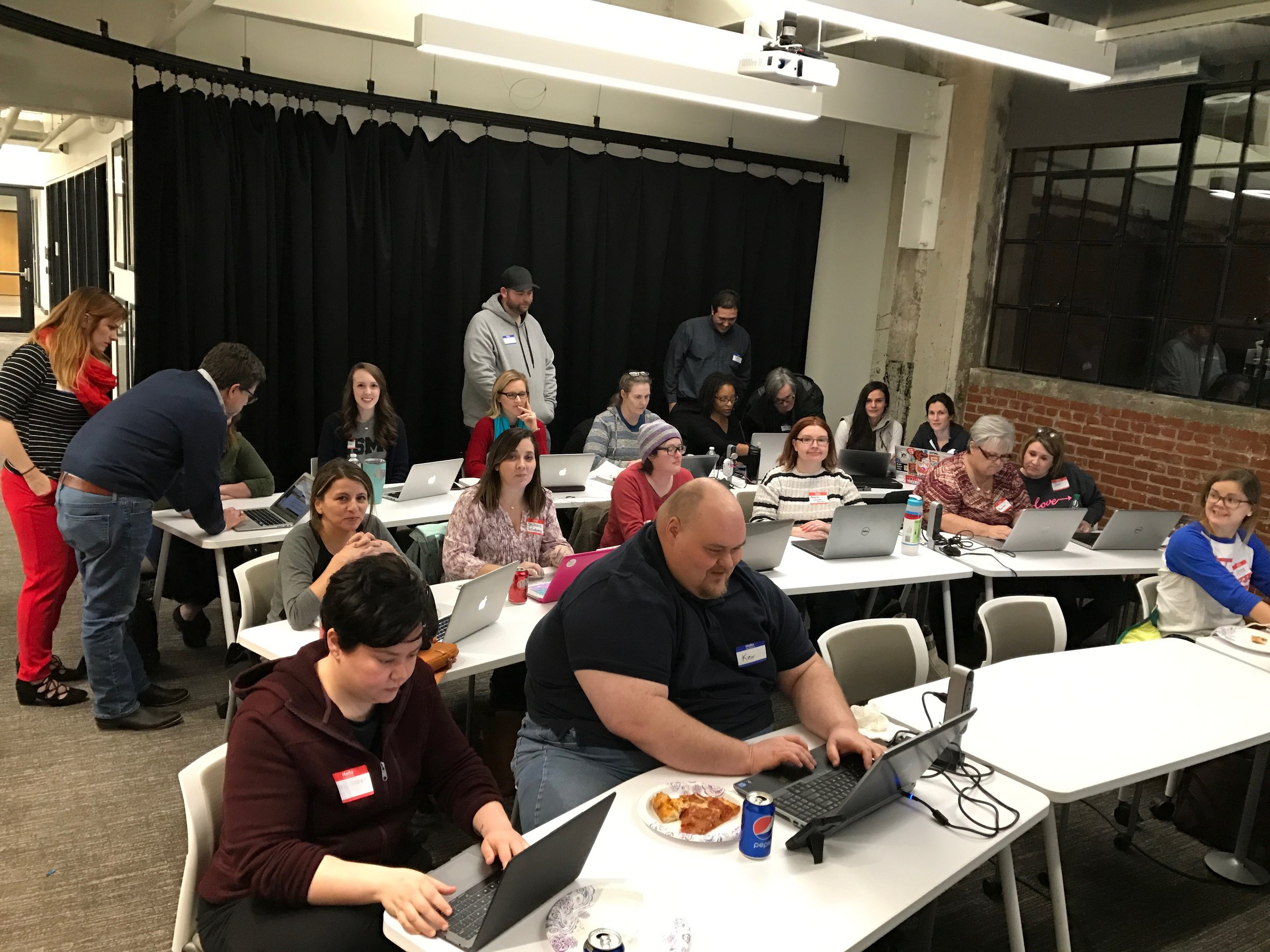'InstallFest' was underway Friday Night