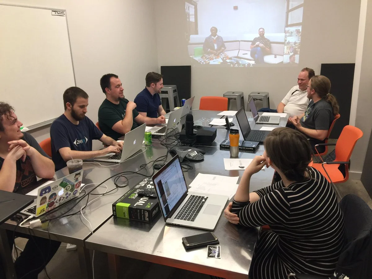 A 2017 board meeting in OKC with Tulsans and other remote directors