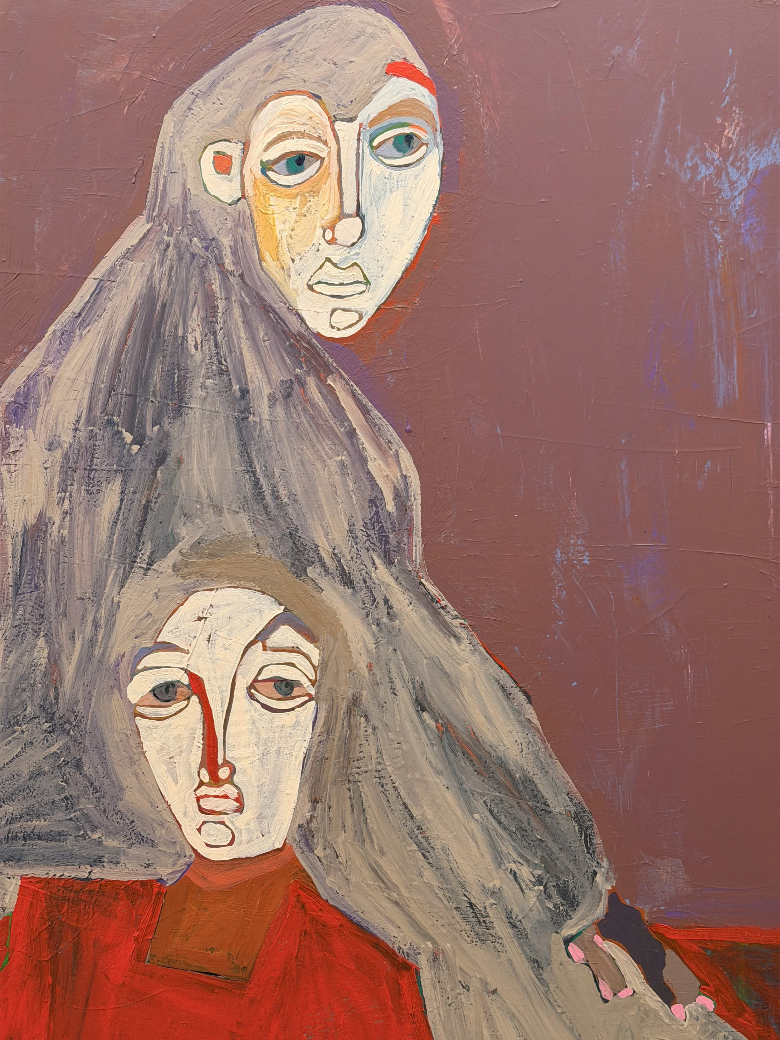 Portrait by artist Branca Cuvier - 100 x 150 cm . acrylic on canvas . 2026 zoom III.JPG