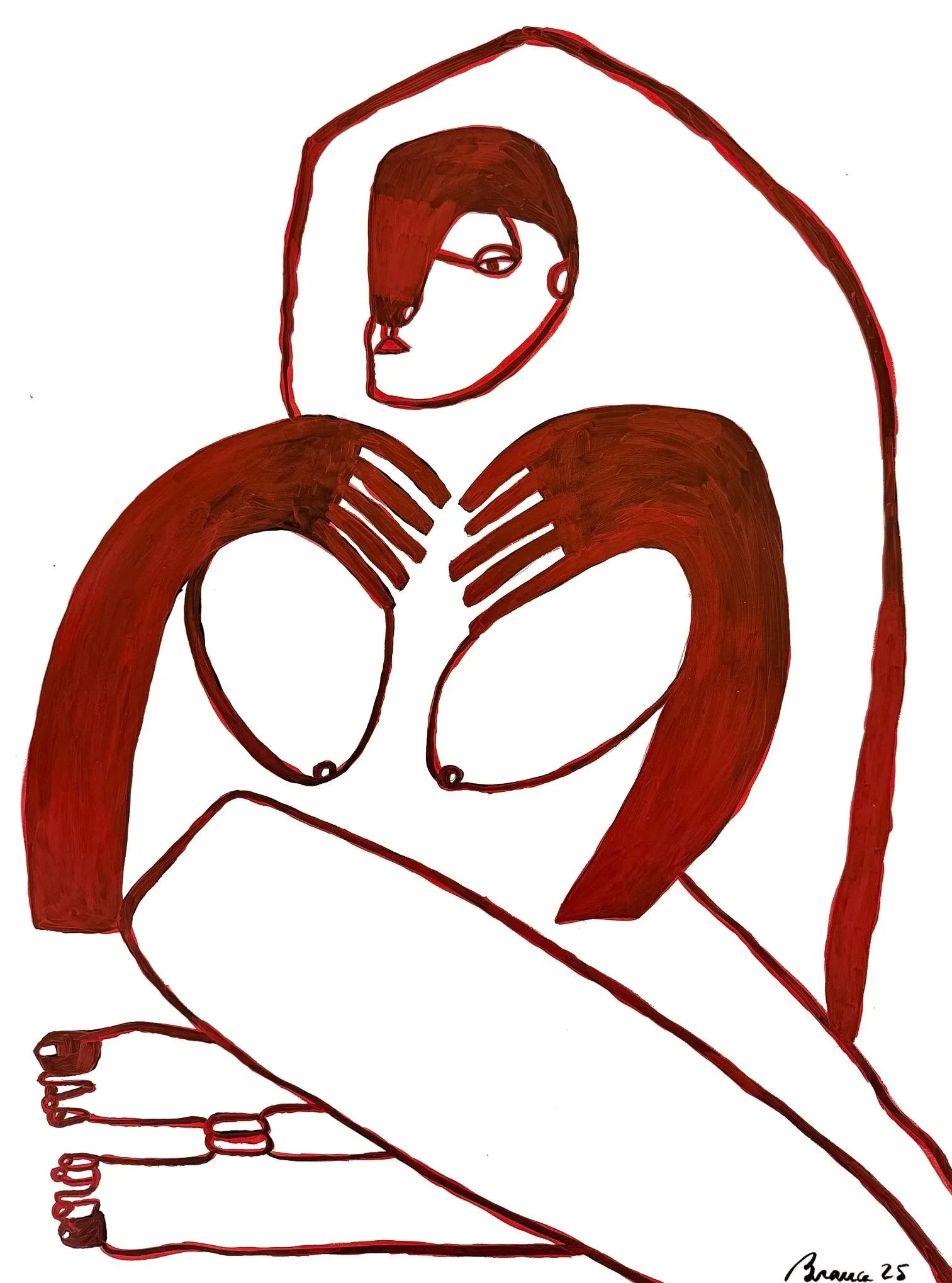 Inamorata IV . 2025 . acrylic on paper . 46 x 61 cm.jpg