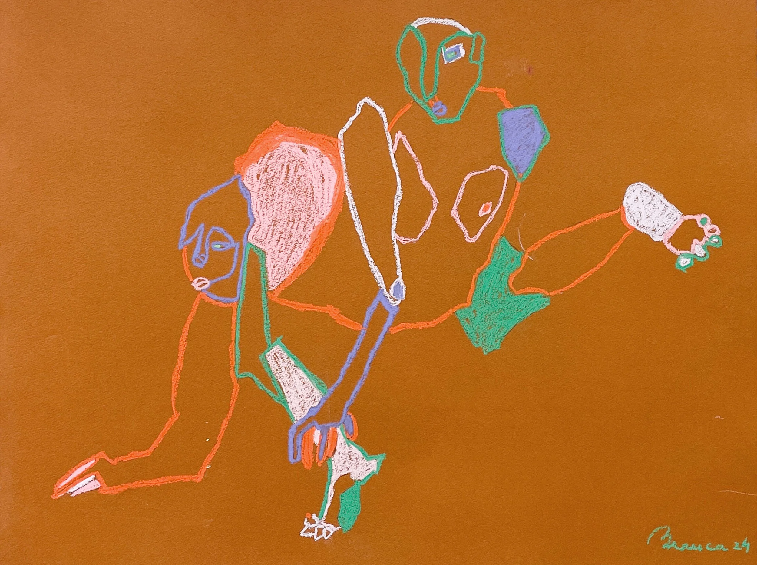 Contemporary figurative painting by Lisbon artist Branca Cuvier