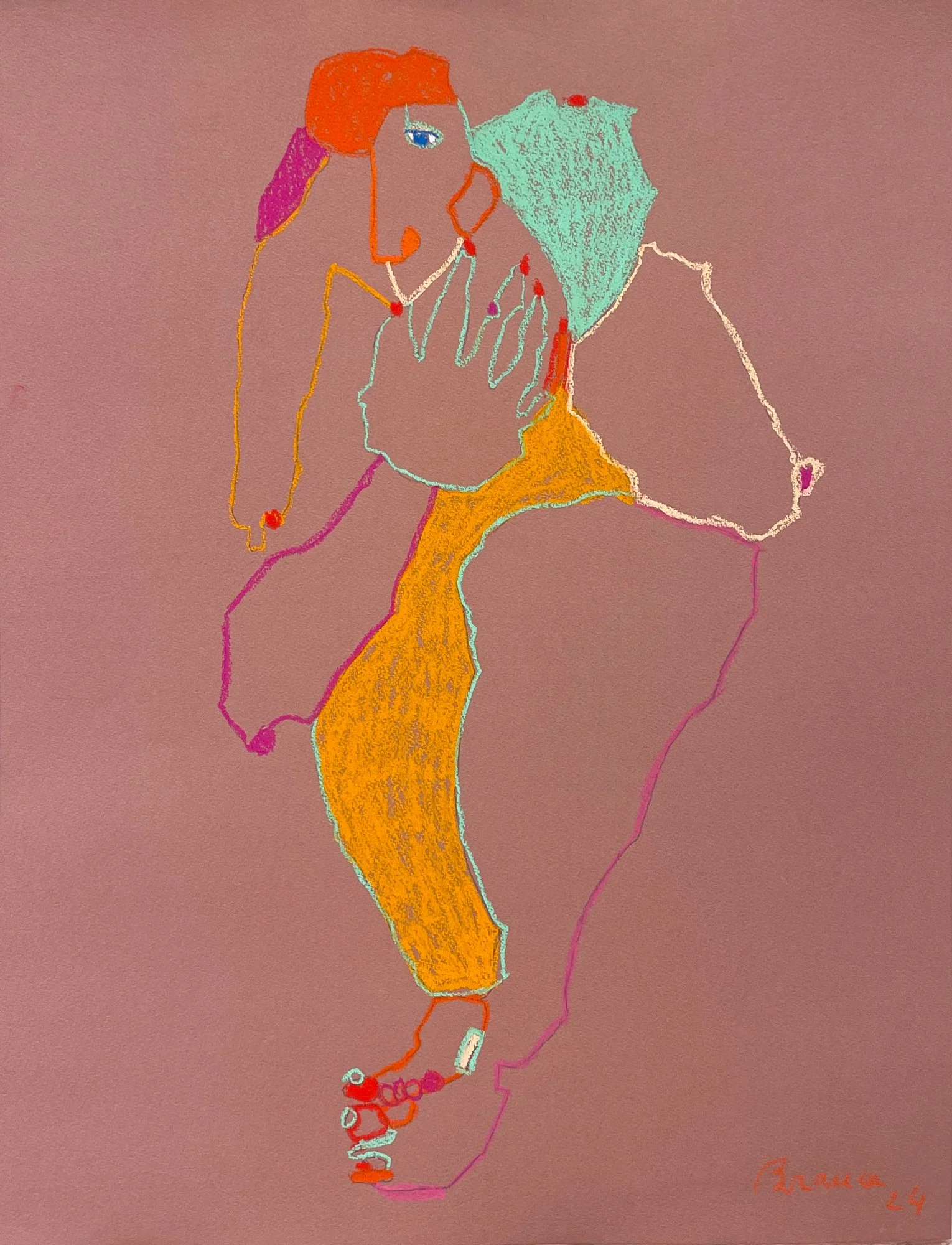 Contemporary figurative painting by Lisbon artist Branca Cuvier