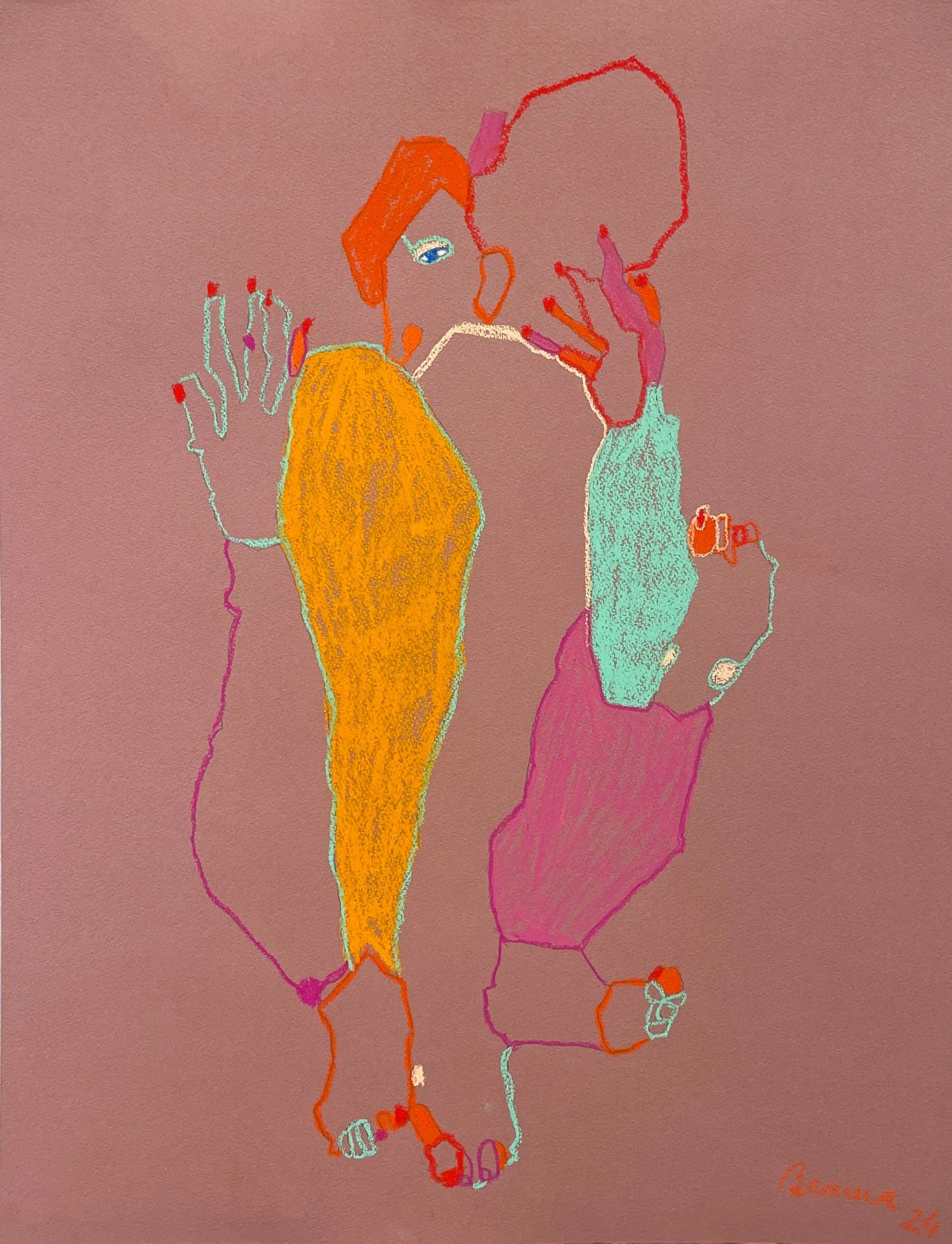 Contemporary figurative painting by Lisbon artist Branca Cuvier