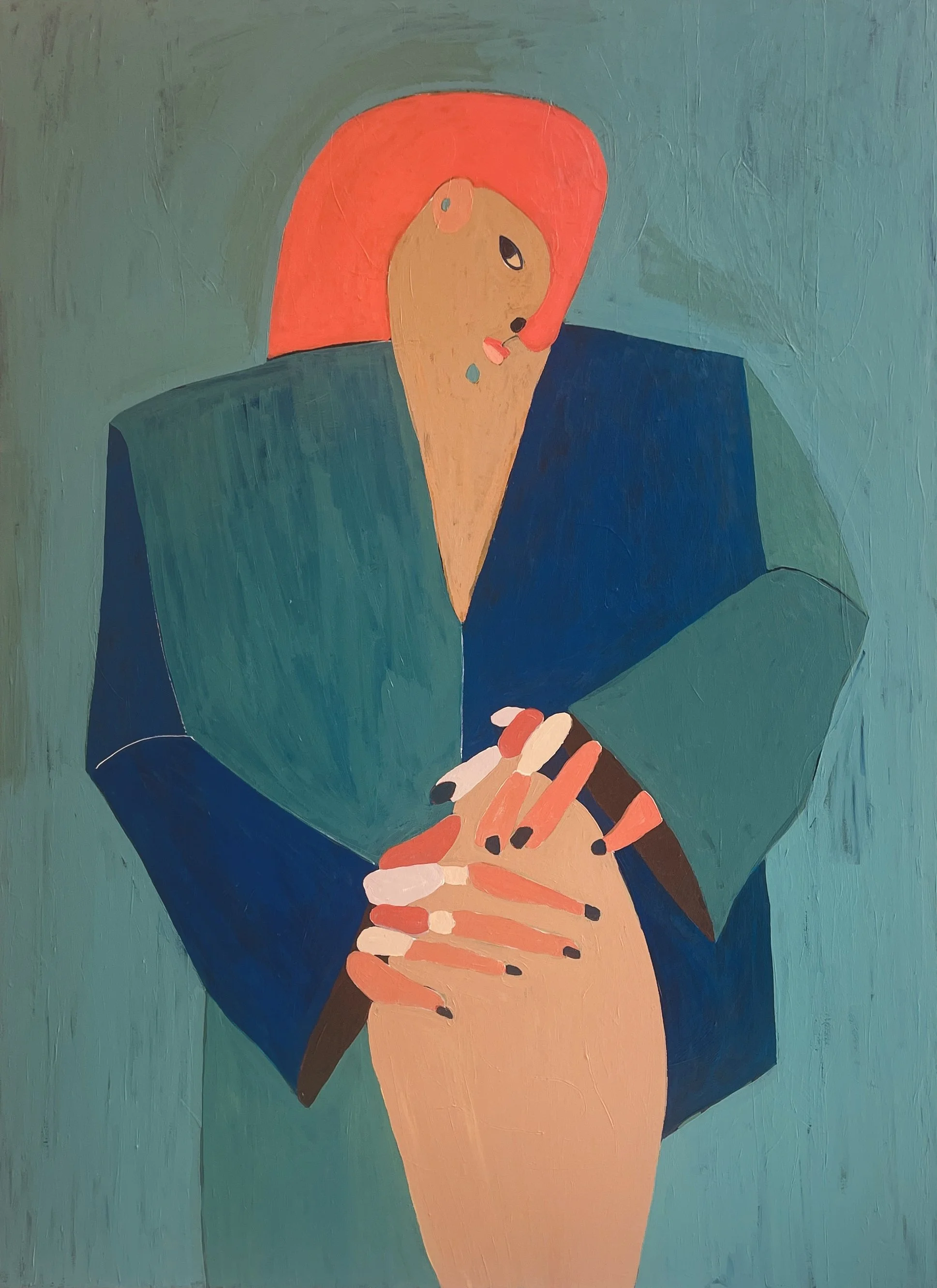 Contemporary figurative painting by Lisbon artist Branca Cuvier