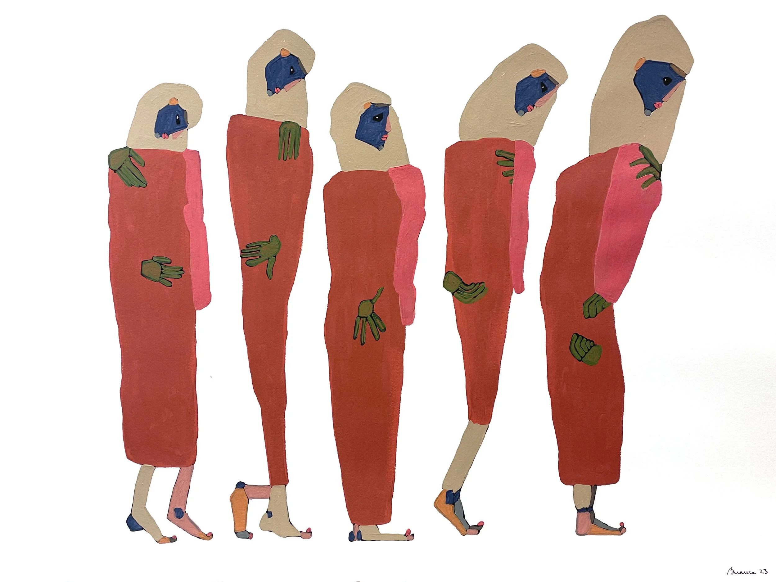 Contemporary figurative painting by Lisbon artist Branca Cuvier