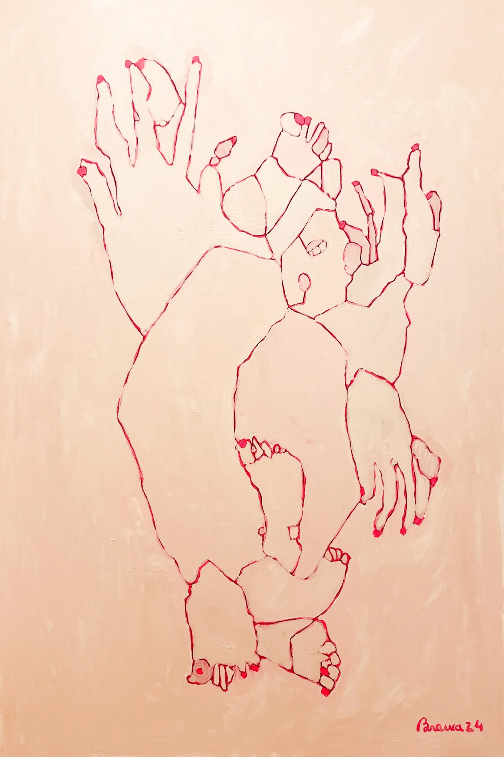 Contemporary figurative painting by Lisbon artist Branca Cuvier