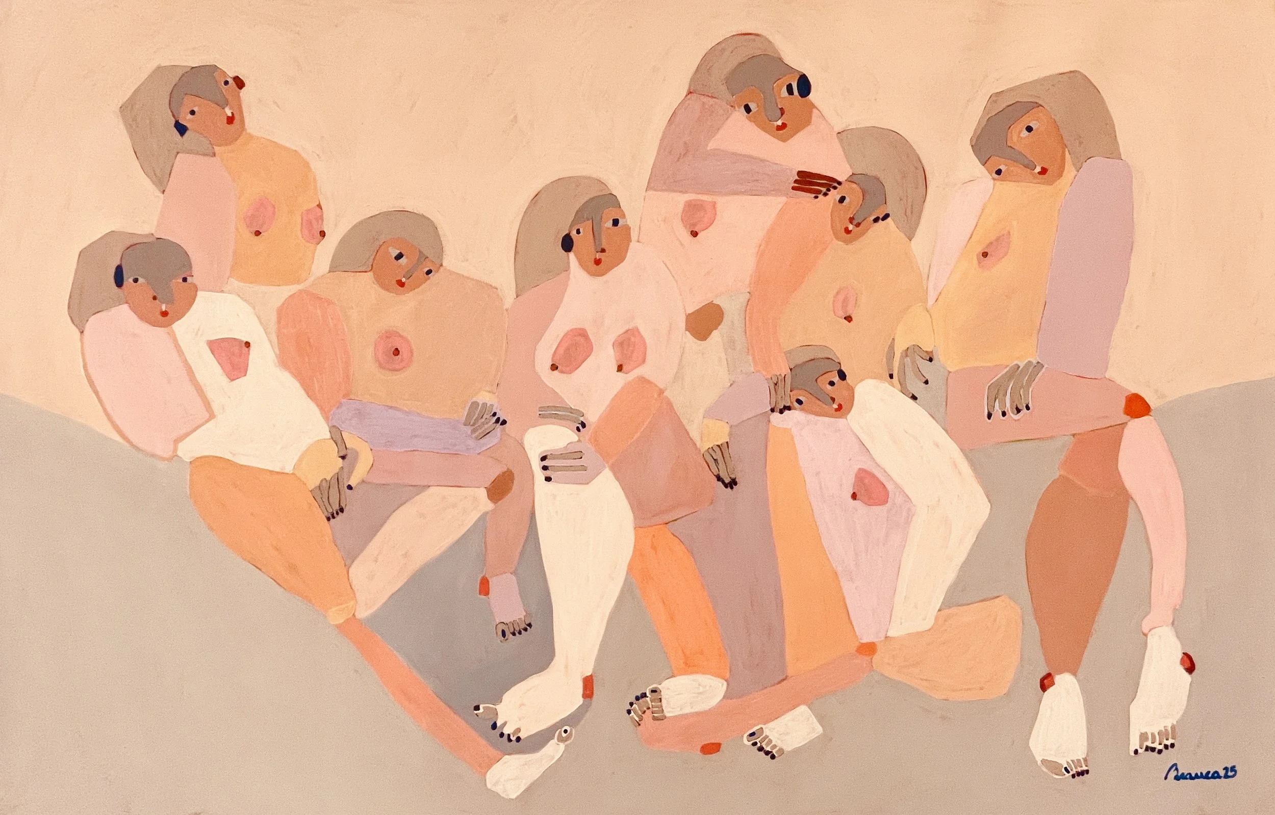 Contemporary figurative painting by Lisbon artist Branca Cuvier