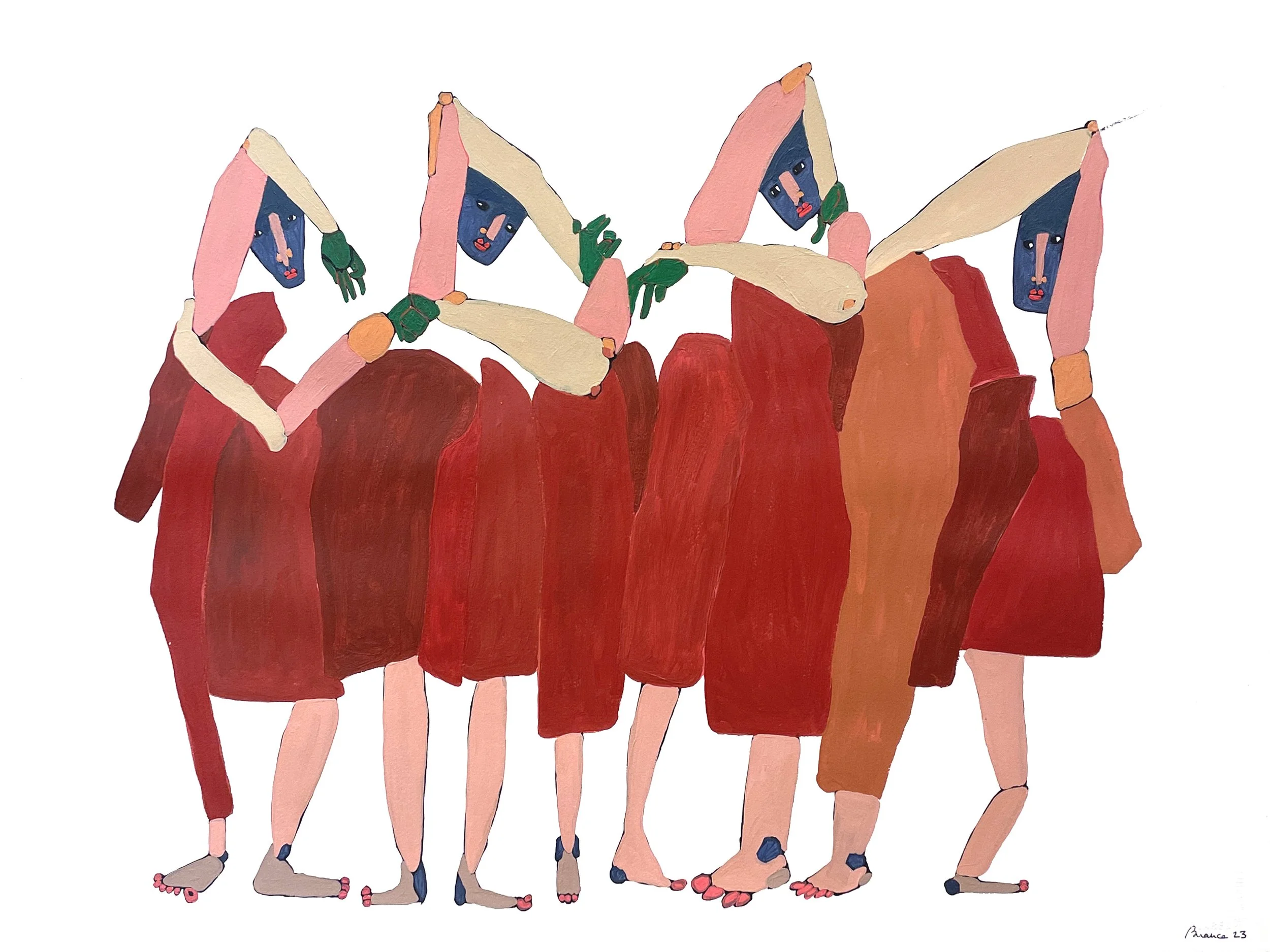 Contemporary figurative painting by Lisbon artist Branca Cuvier