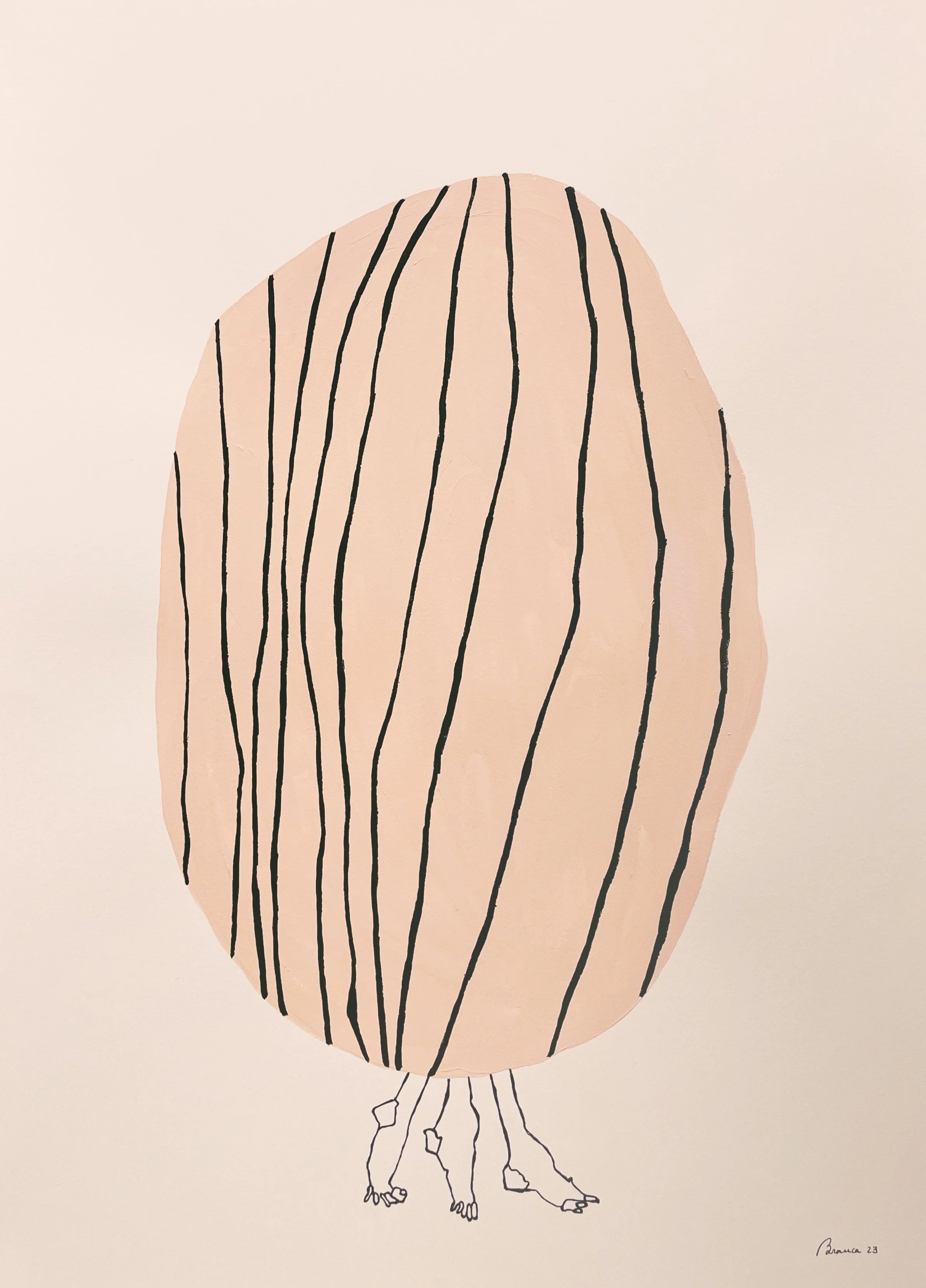 Contemporary figurative painting by Lisbon artist Branca Cuvier