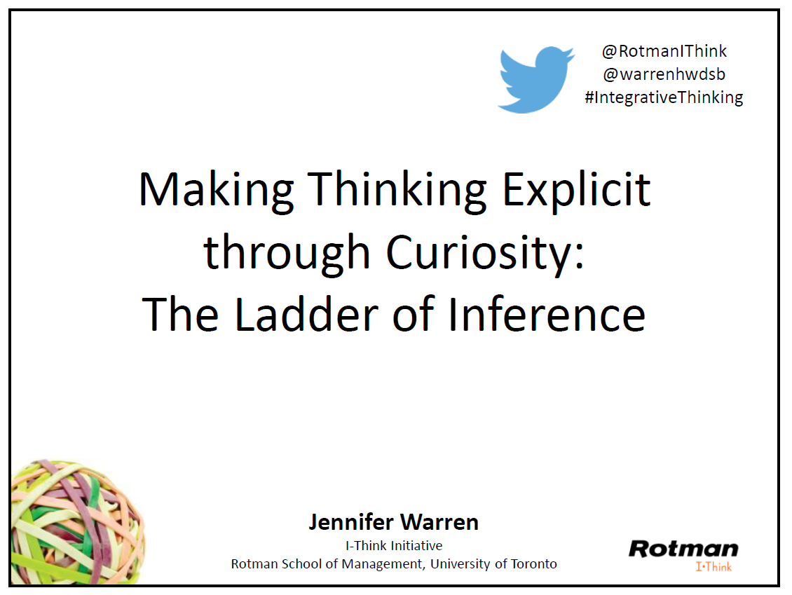 Download Making Thinking Explicit through Curiosity slides. 