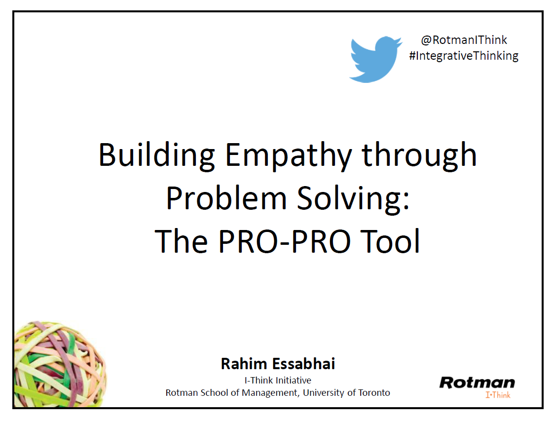 Download slides from Building Empathy through Problem Solving .
