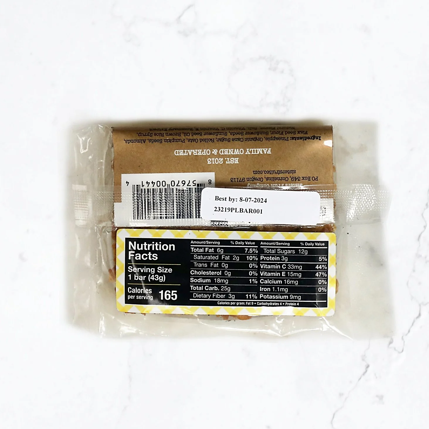 Pineapple Granola Bars Exclusive* — Sisters Fruit Company