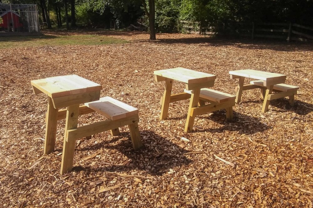 Work Surfaces For Outdoor Learning, Outdoor Furniture Waldorf Md