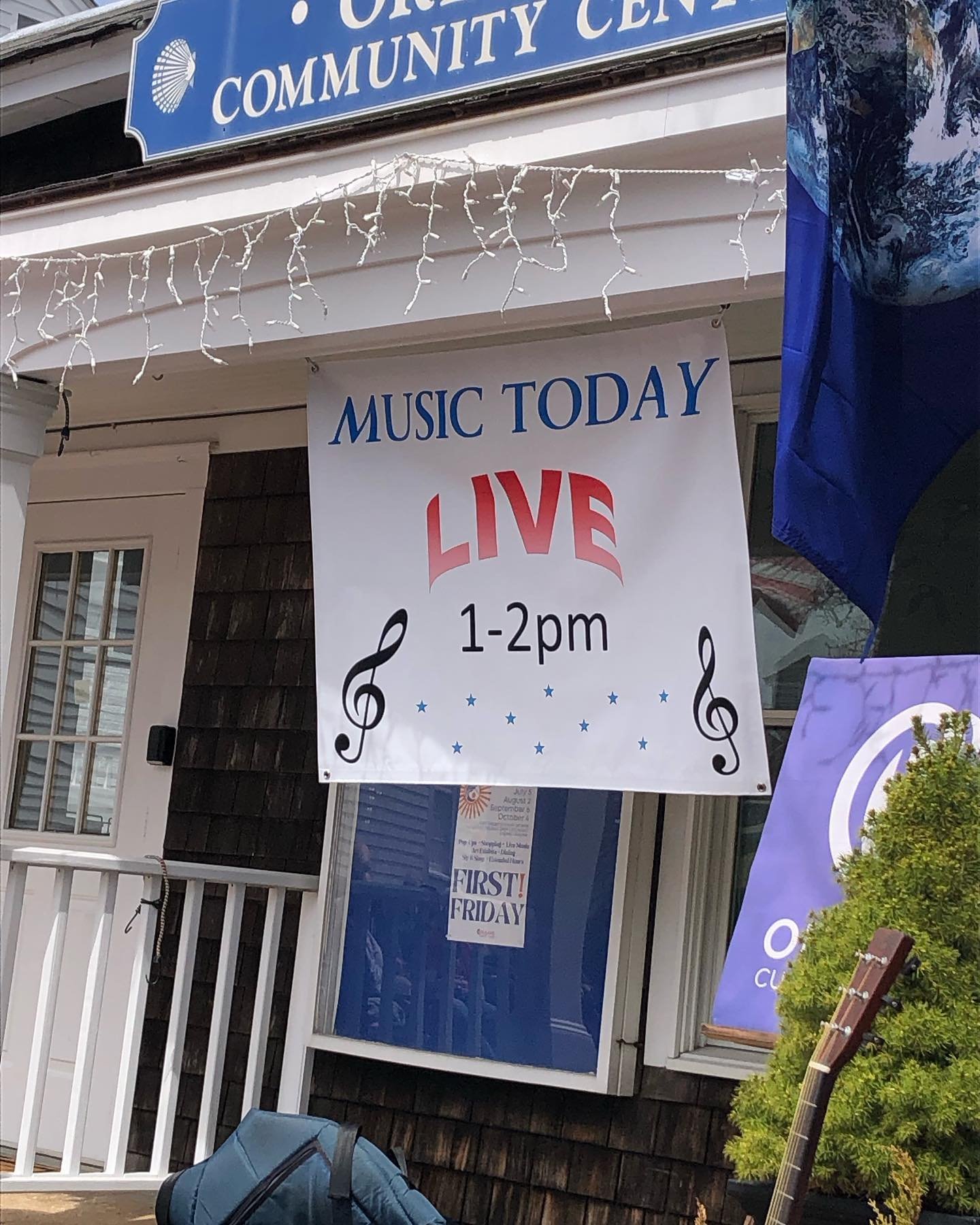 Join us this Saturday- rain or shine, in welcoming  the Free Radicals, Steve Reuman and Jay Snow.
1-2
44 Main St Orleans 
Free! 

#livemusic #community #orleansculturaldistrict #orleanmassachusetts