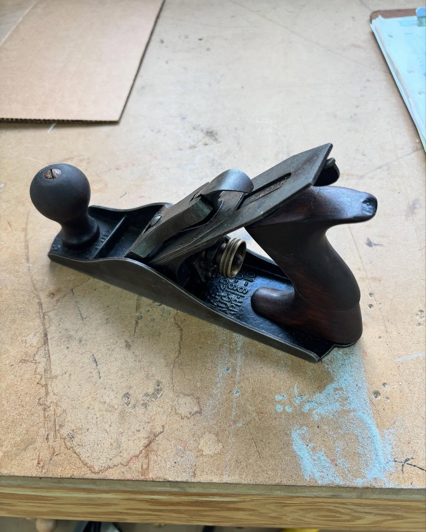 This #3 is toast. It must have fallen in the fire (two years ago?). I refinished the busted, charred totes (handles) before catching the cracks in the sole (also soul) in the usual places after a fall.  Don&rsquo;t buy a plane that has these.  This o