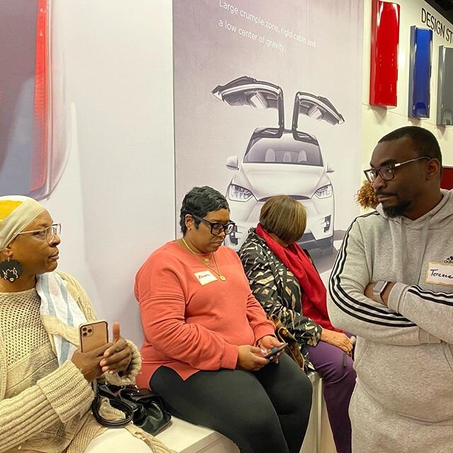 At the Tesla meet and greet!! At #lenoxmall  #tesla  @evhybridnoire  #blackinatesla #bougieblackbrother