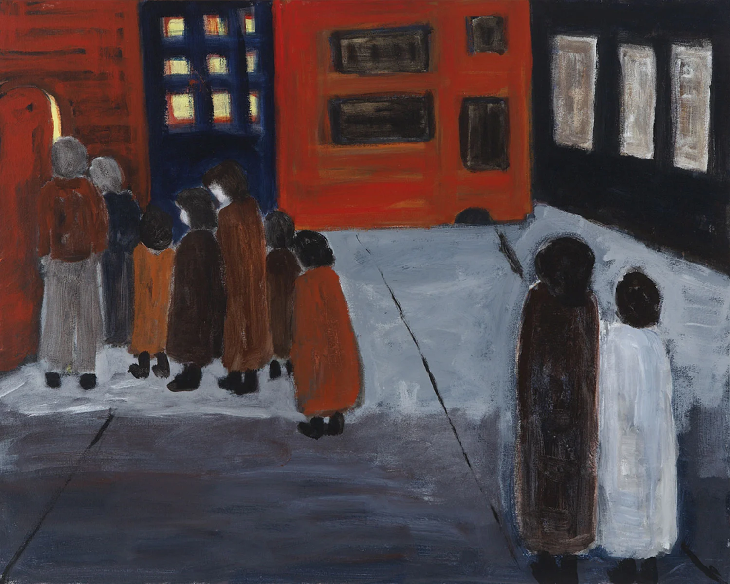 At the Door. 30" x 24", 2010.