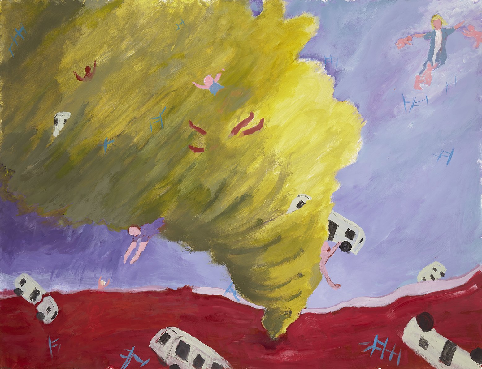 Ascension | Acrylic and Flashe on Paper Mounted on Board | 38”x50”