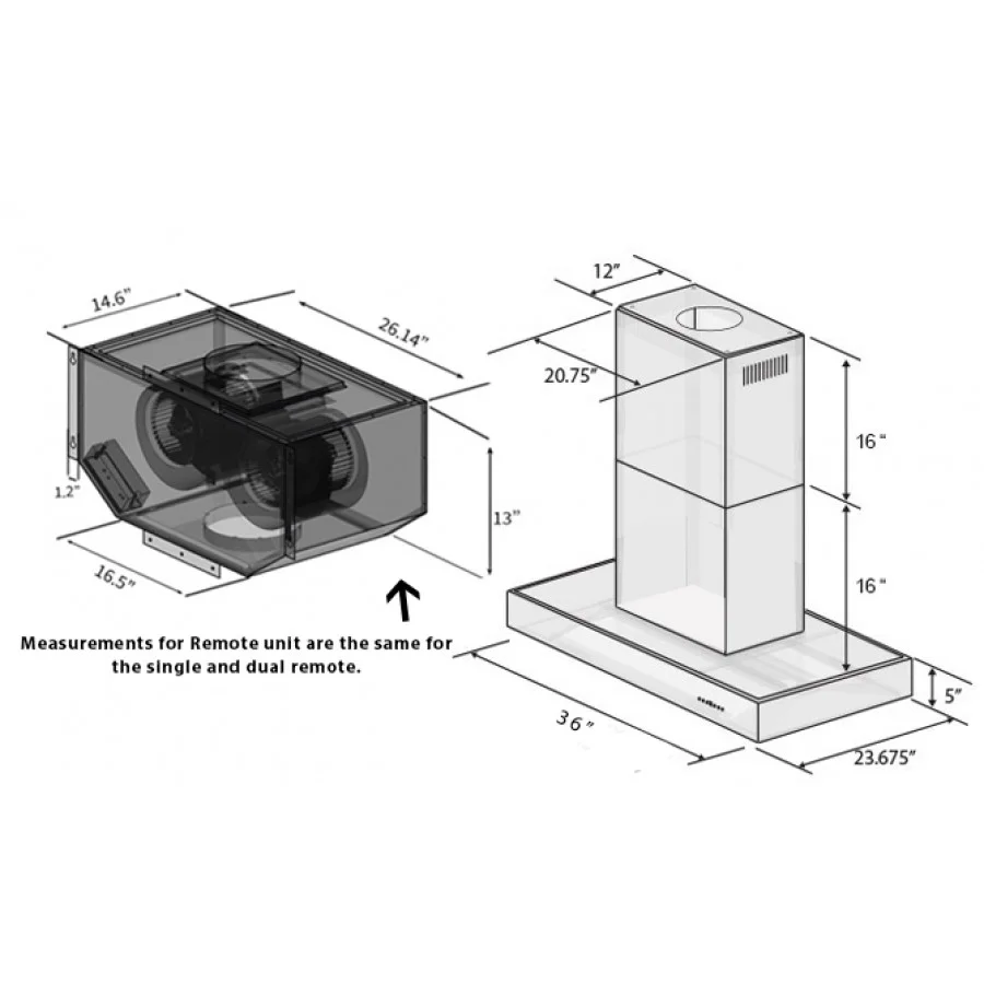 Outdoor LowProfile Island Range Hood ZLINE Kitchen and Bath