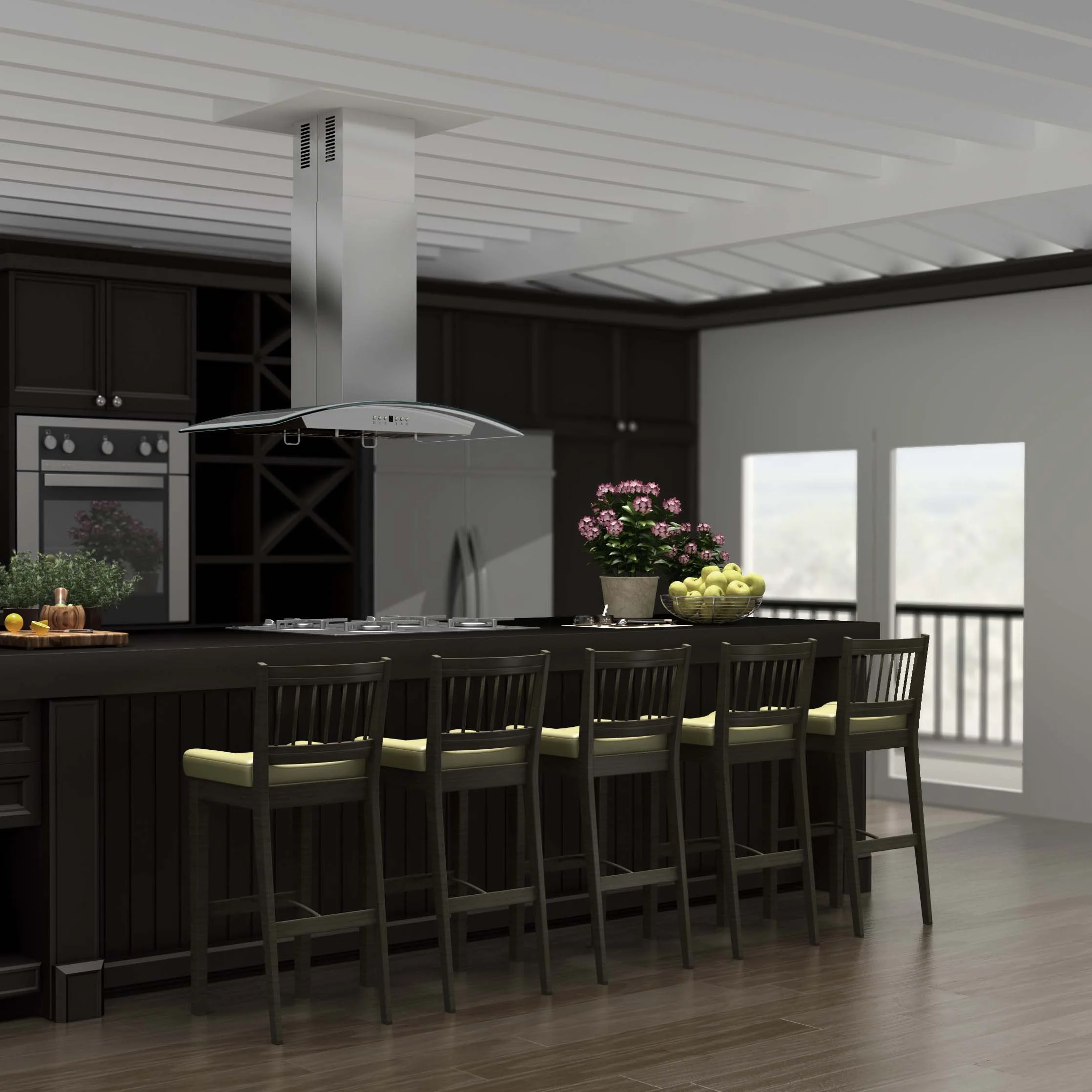 Stainless Steel and Glass Island Range Hood (GL5i) | ZLINE Kitchen and Bath