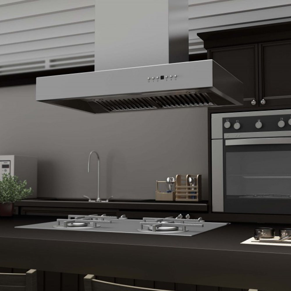 Professional Remote Blower Island Mount Range Hood ZLINE