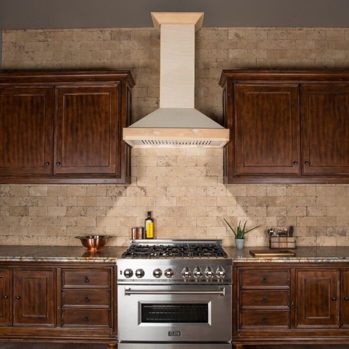 ZLINE KITCHEN & BATH 30-in 400-CFM Ducted Raw Wood Wall-Mounted