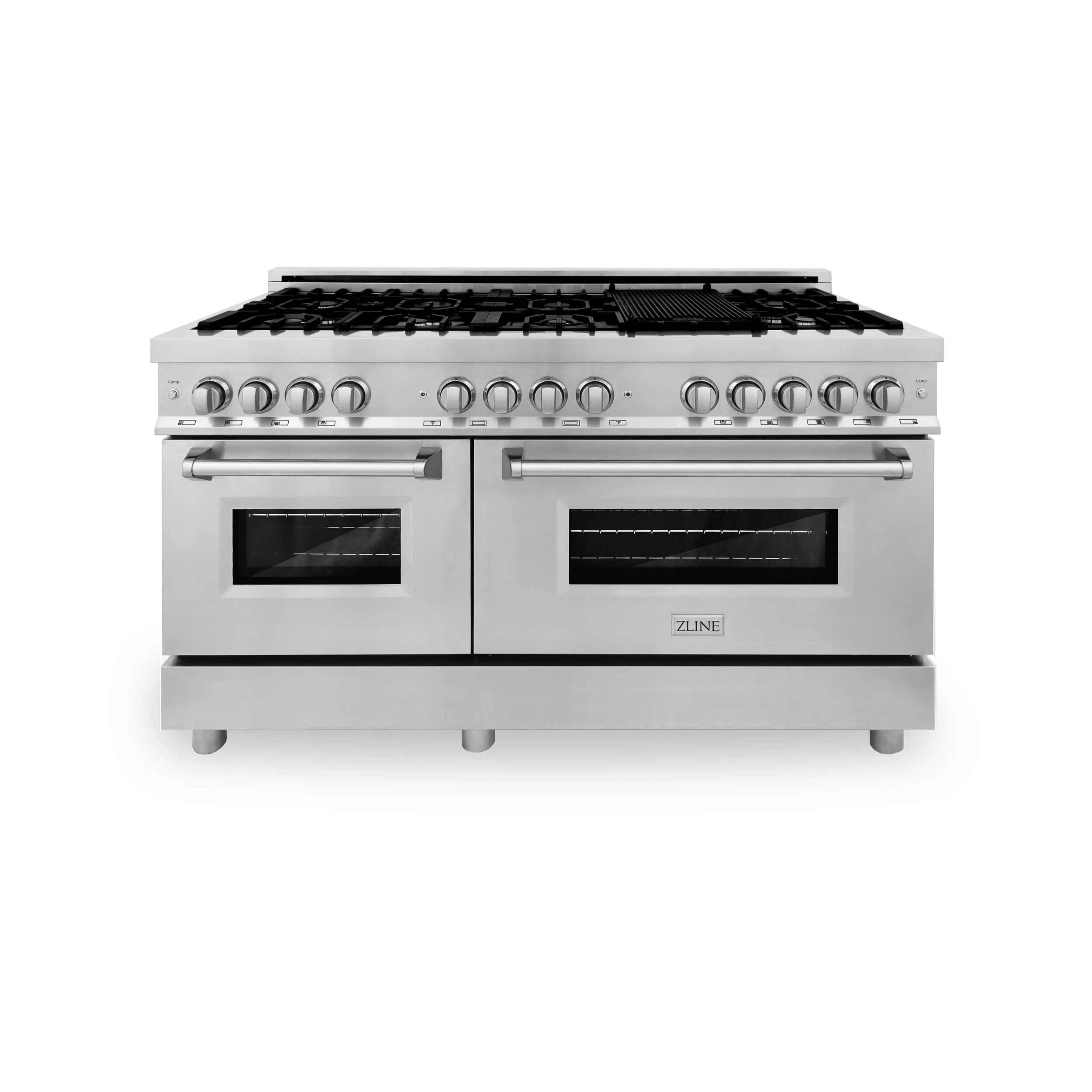 ZLINE Professional 60” Stainless Steel Dual Fuel Range (RA60) ZLINE