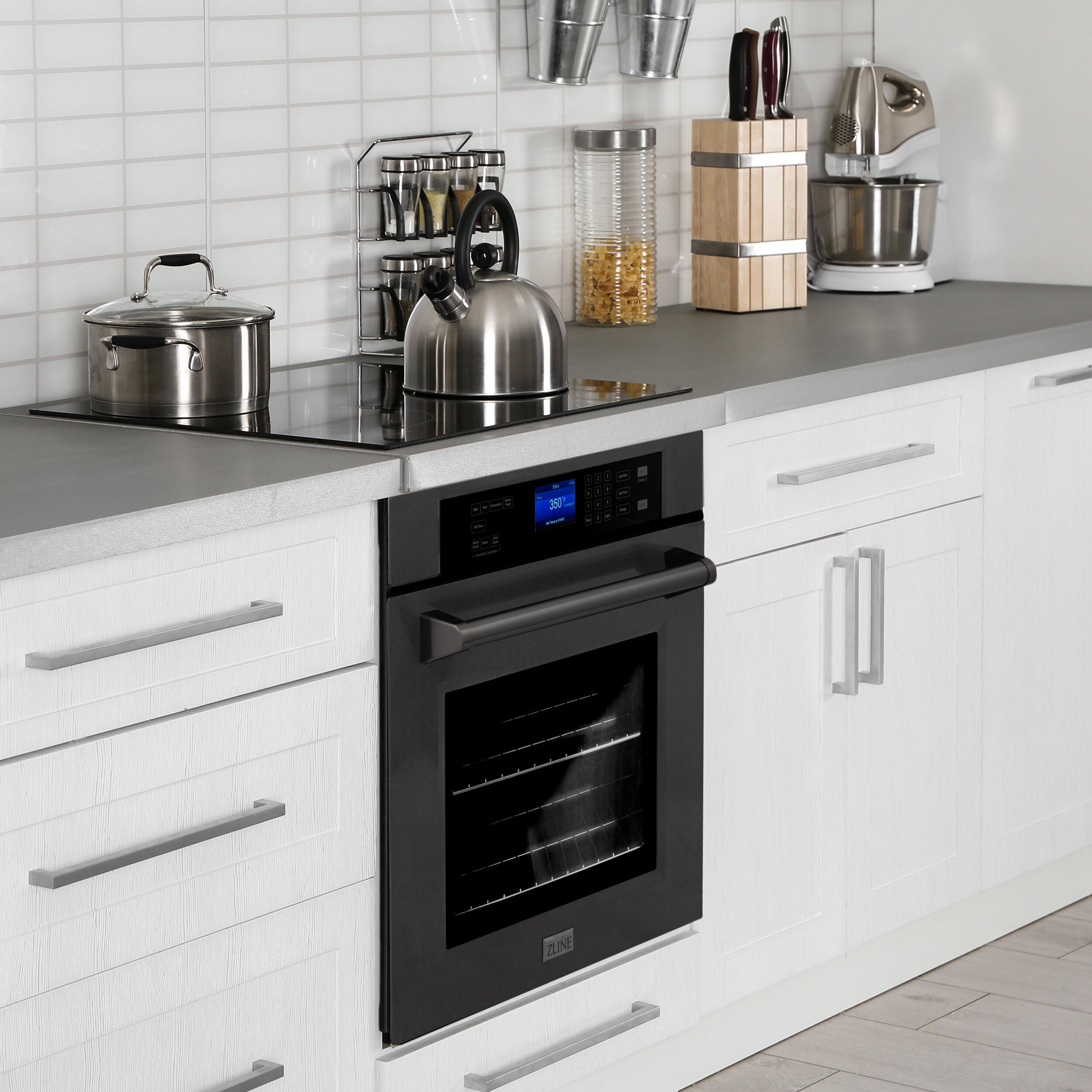 Professional 30" Black Stainless Wall Oven (AWS30BS) ZLINE Kitchen