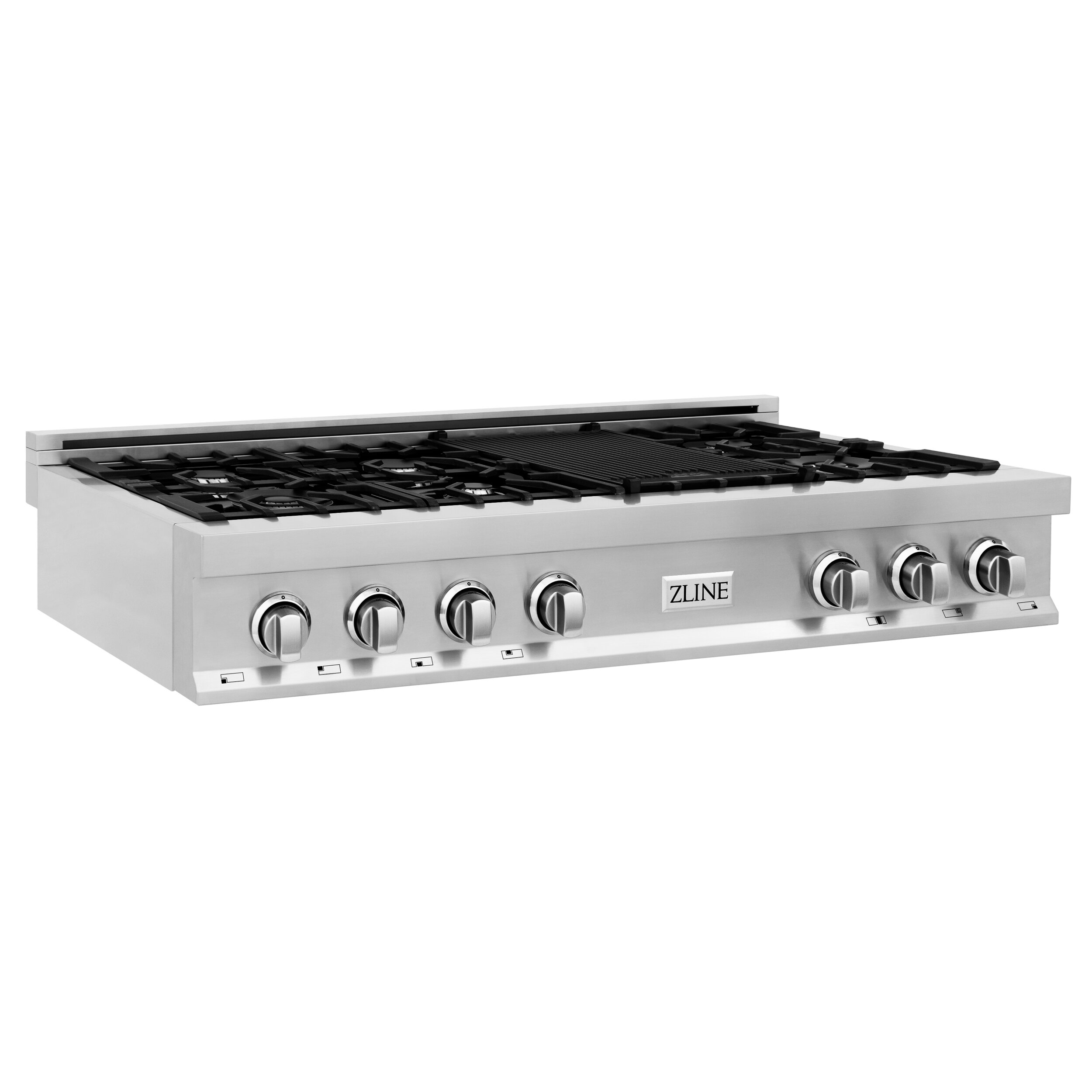 Professional 48” Stainless Steel Rangetop ZLINE Kitchen and Bath