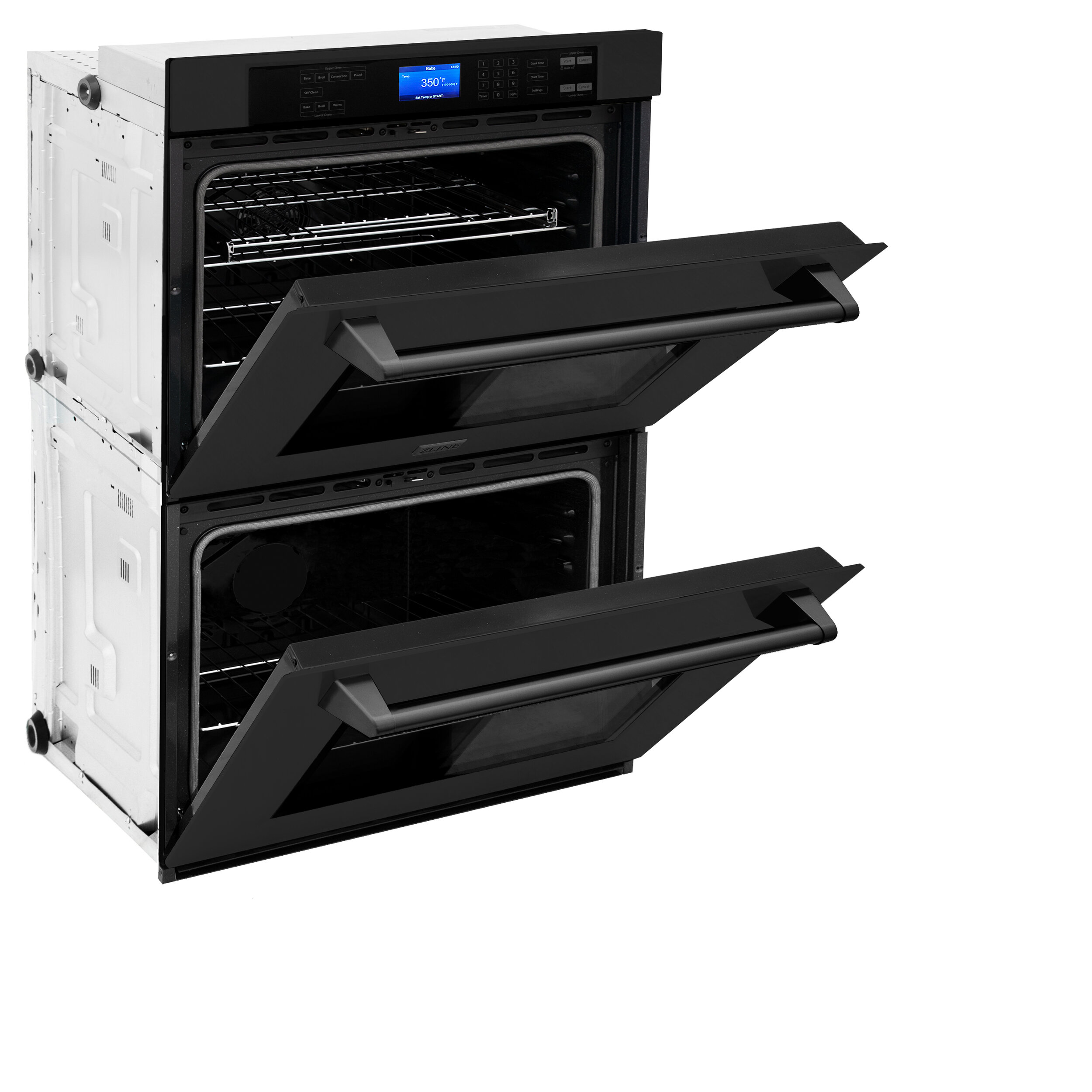 ZLINE Professional 30" Black Stainless Double Wall Oven (AWD30BS