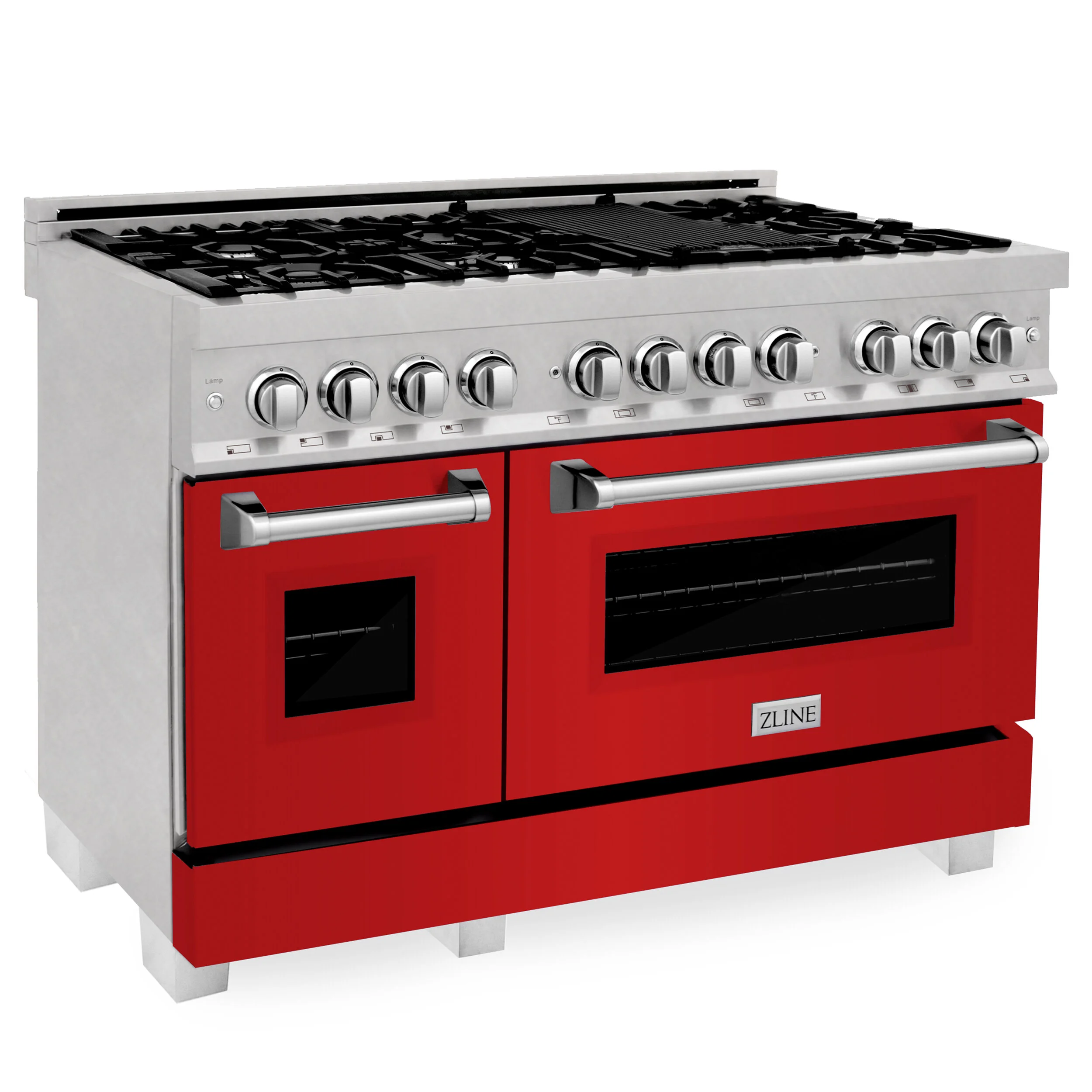 ZLINE Professional 48” DuraSnow® Dual Fuel Range (RASSN48) — ZLINE