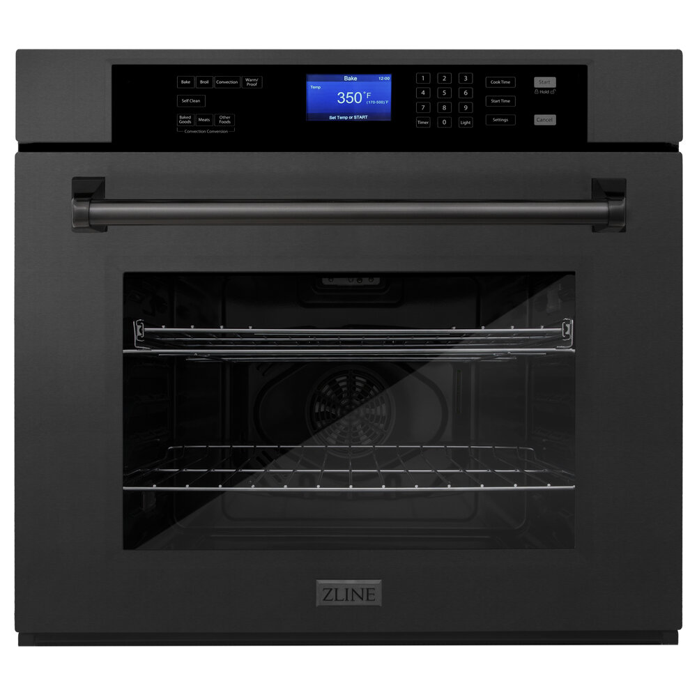 30 Single Wall Oven in Black Stainless Steel