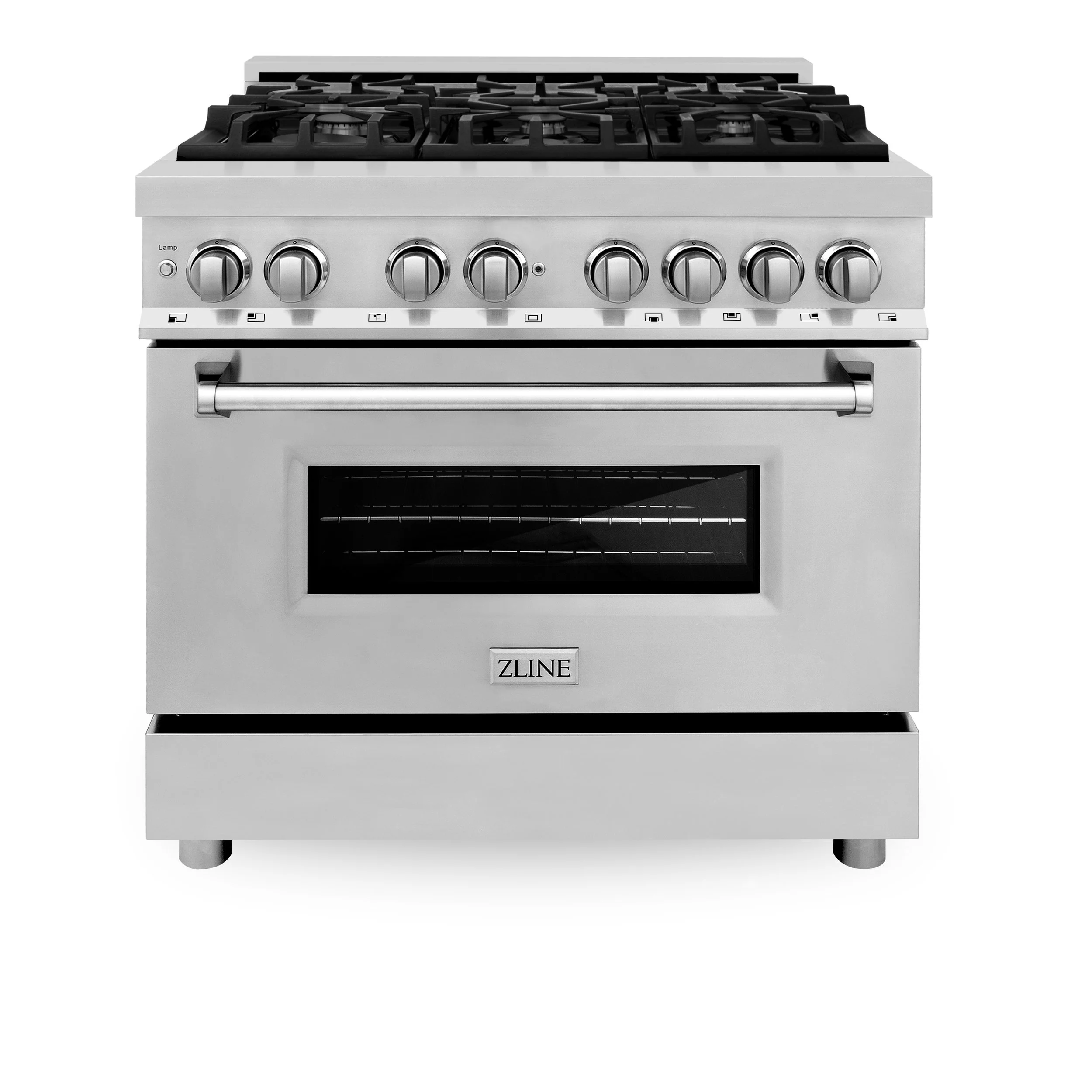 Professional 36” Stainless Steel Dual Fuel Range (RA36) ZLINE Kitchen