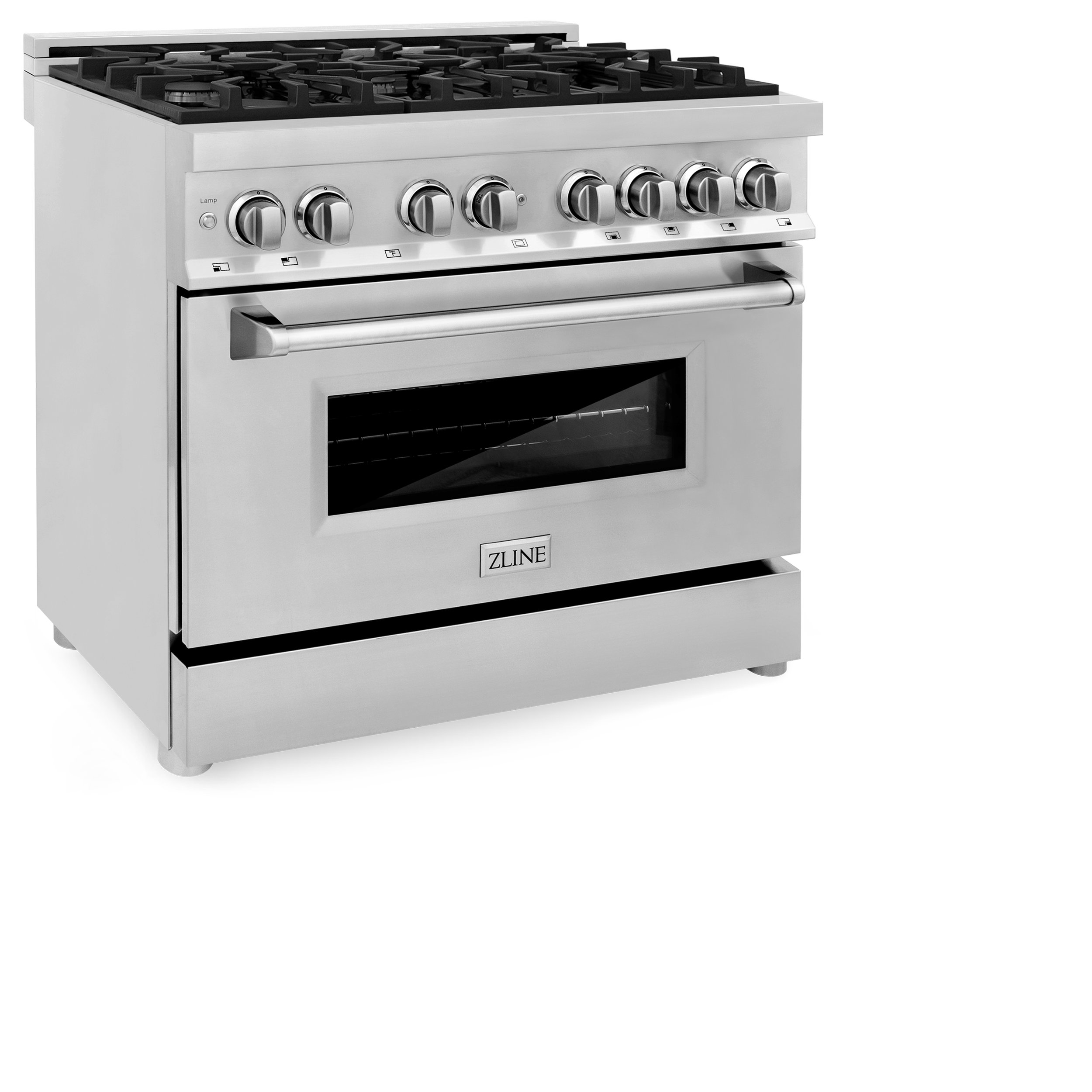 36" Dual Fuel Range in Stainless Steel ZLINE Kitchen and Bath