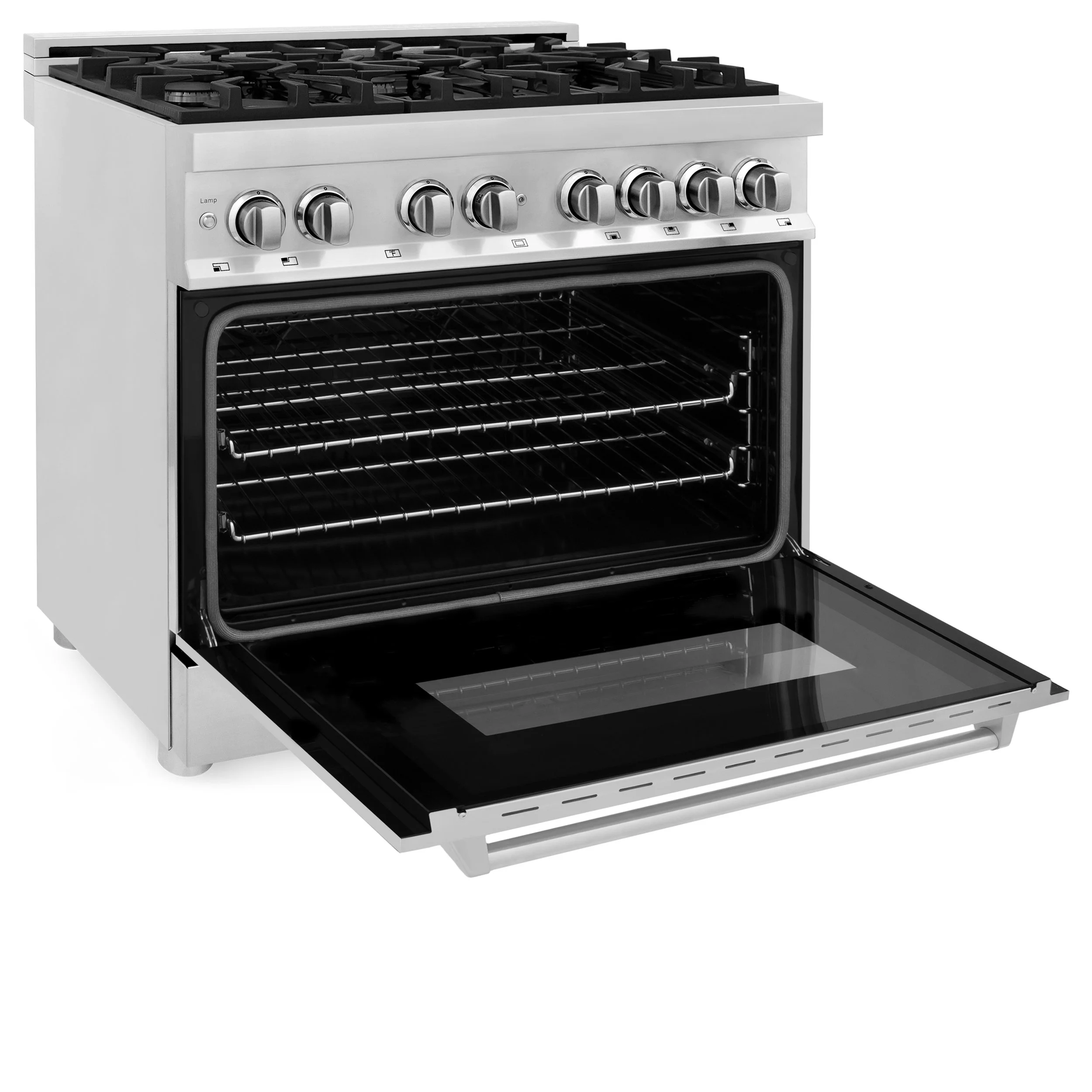 36" Dual Fuel Range in Stainless Steel ZLINE Kitchen and Bath