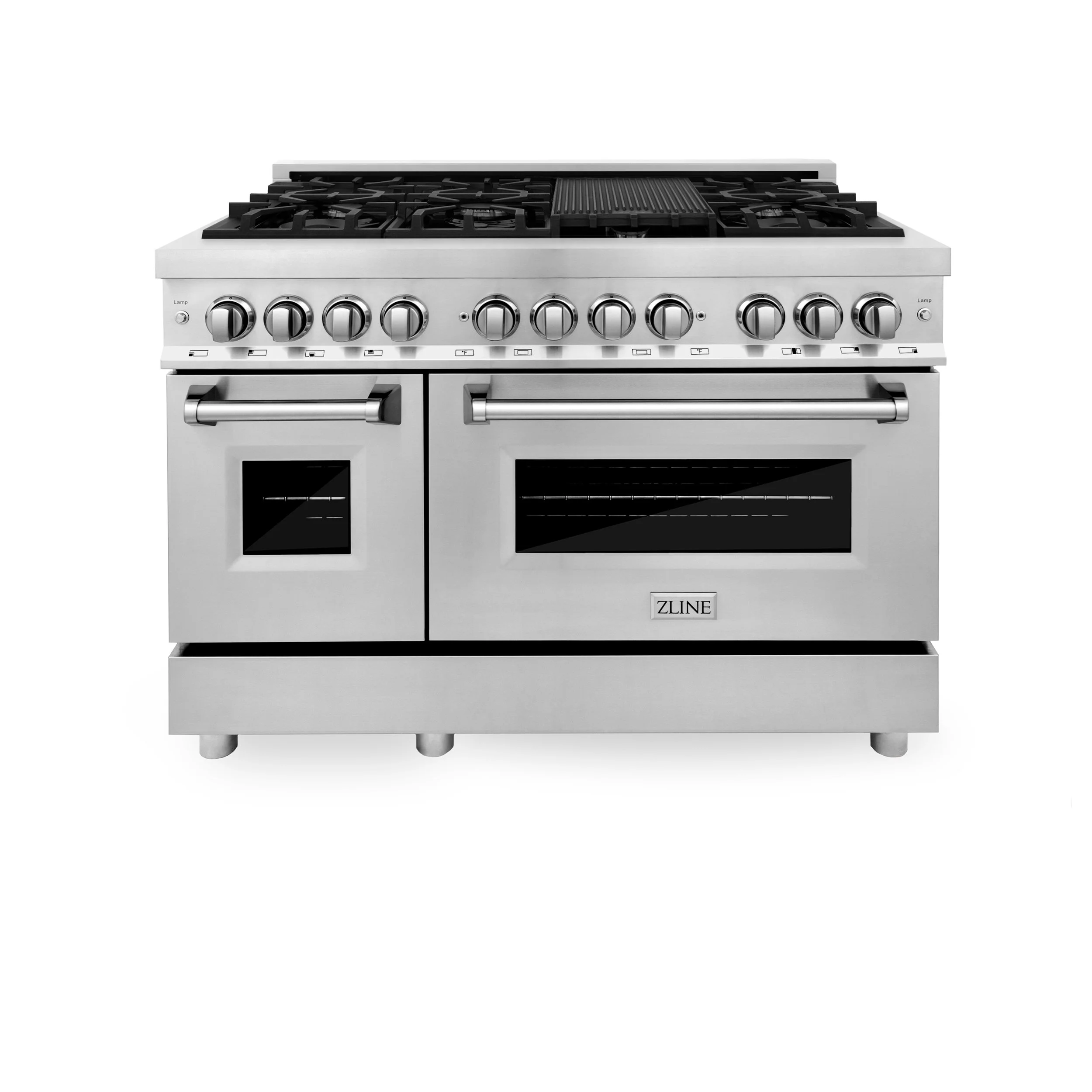 Professional 48” Stainless Steel Dual Fuel Range (RA48) ZLINE Kitchen
