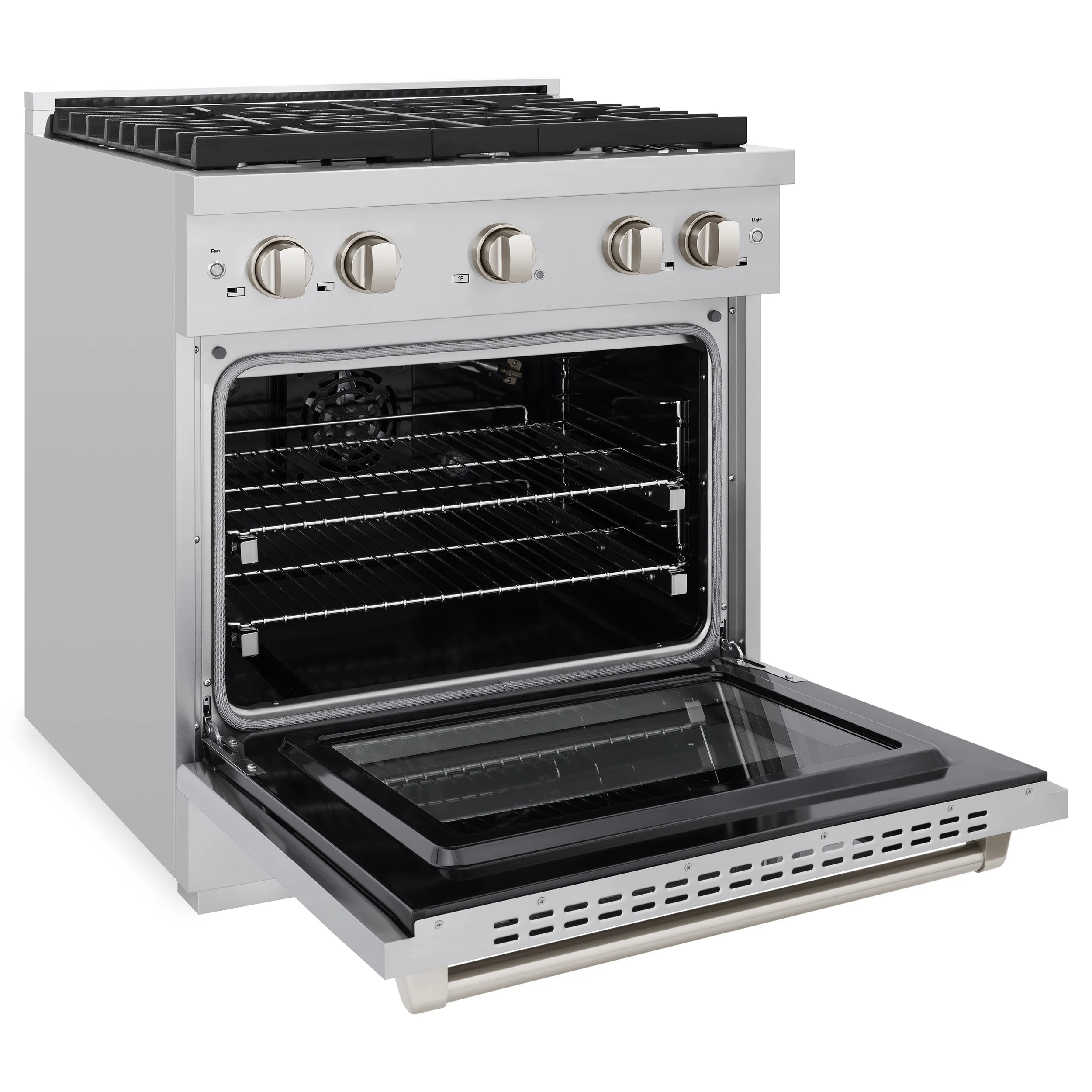 Professional 30” Stainless Steel All Gas Range (SGR30) ZLINE Kitchen