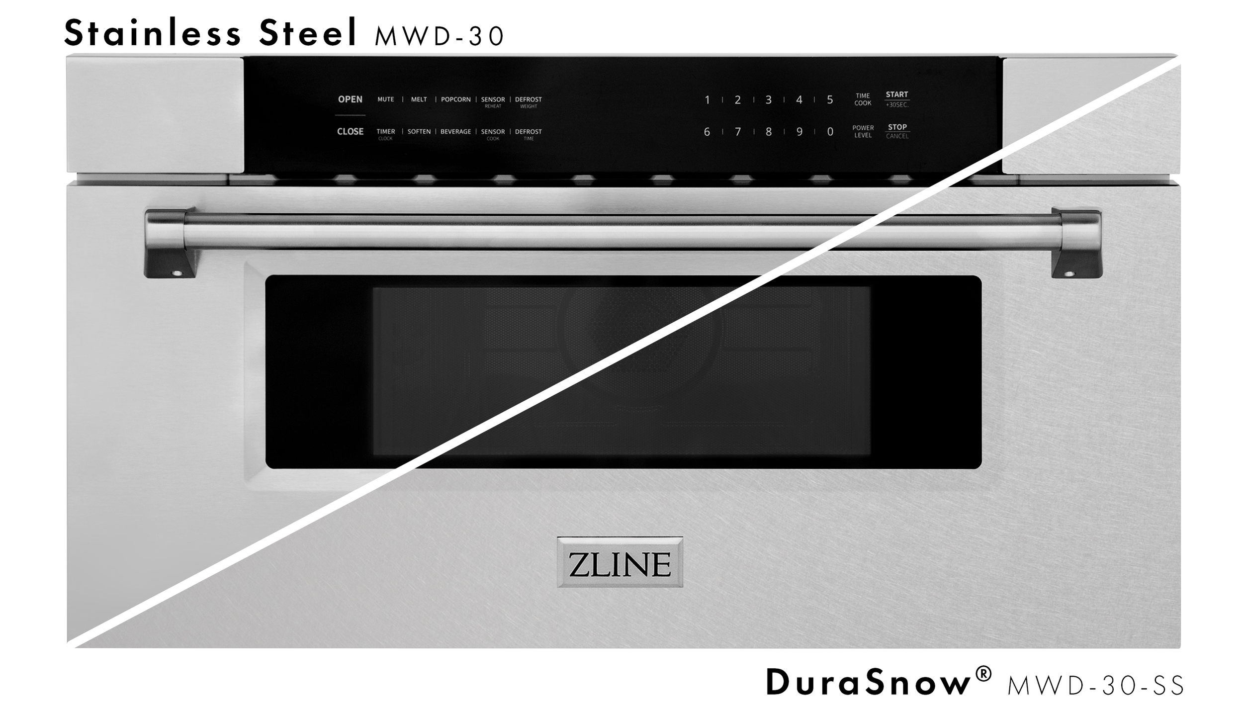 30 black stainless microwave drawer