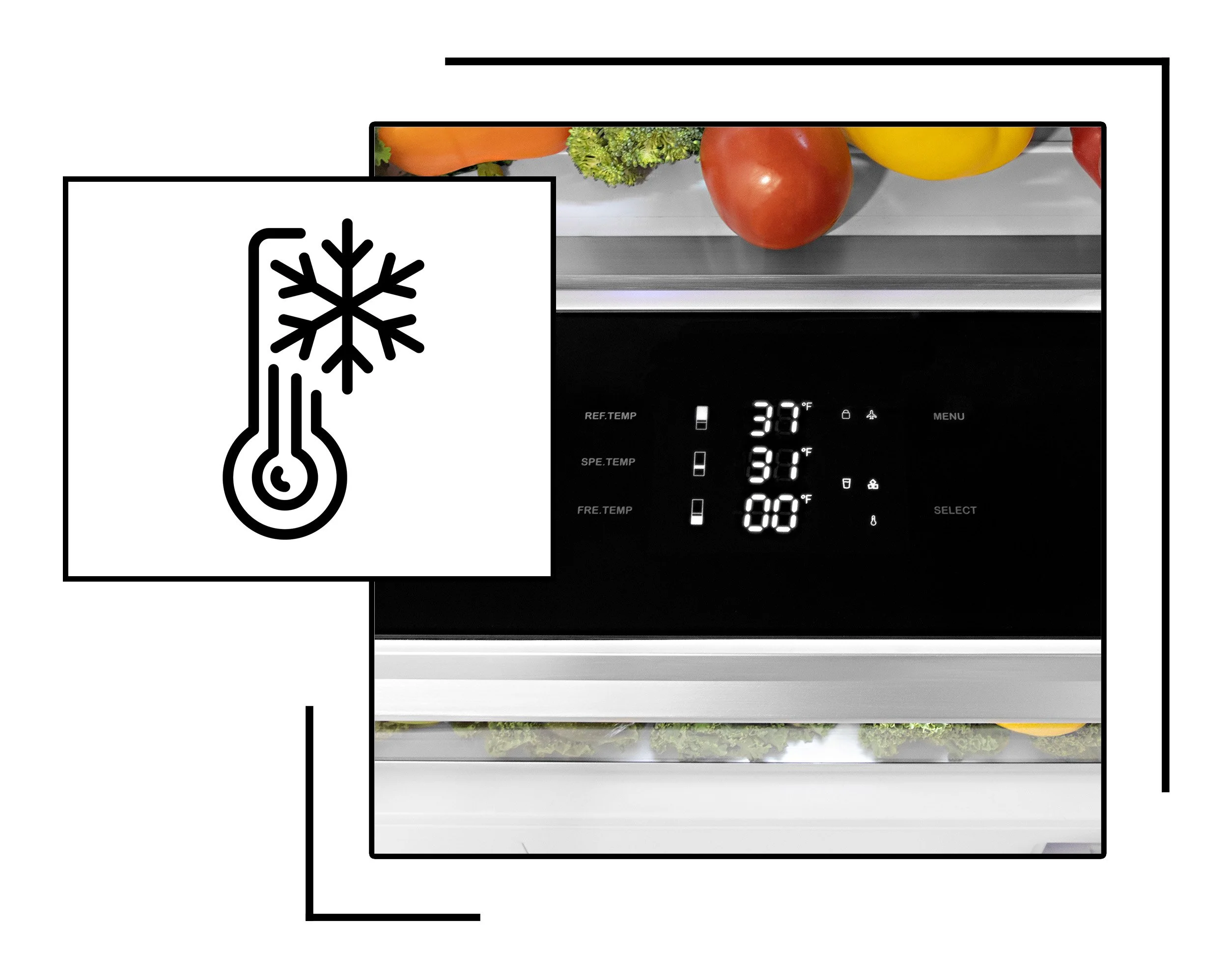 ZLINE Panel Ready BuiltIn Refrigerator in Stainless Steel (RBIV30430