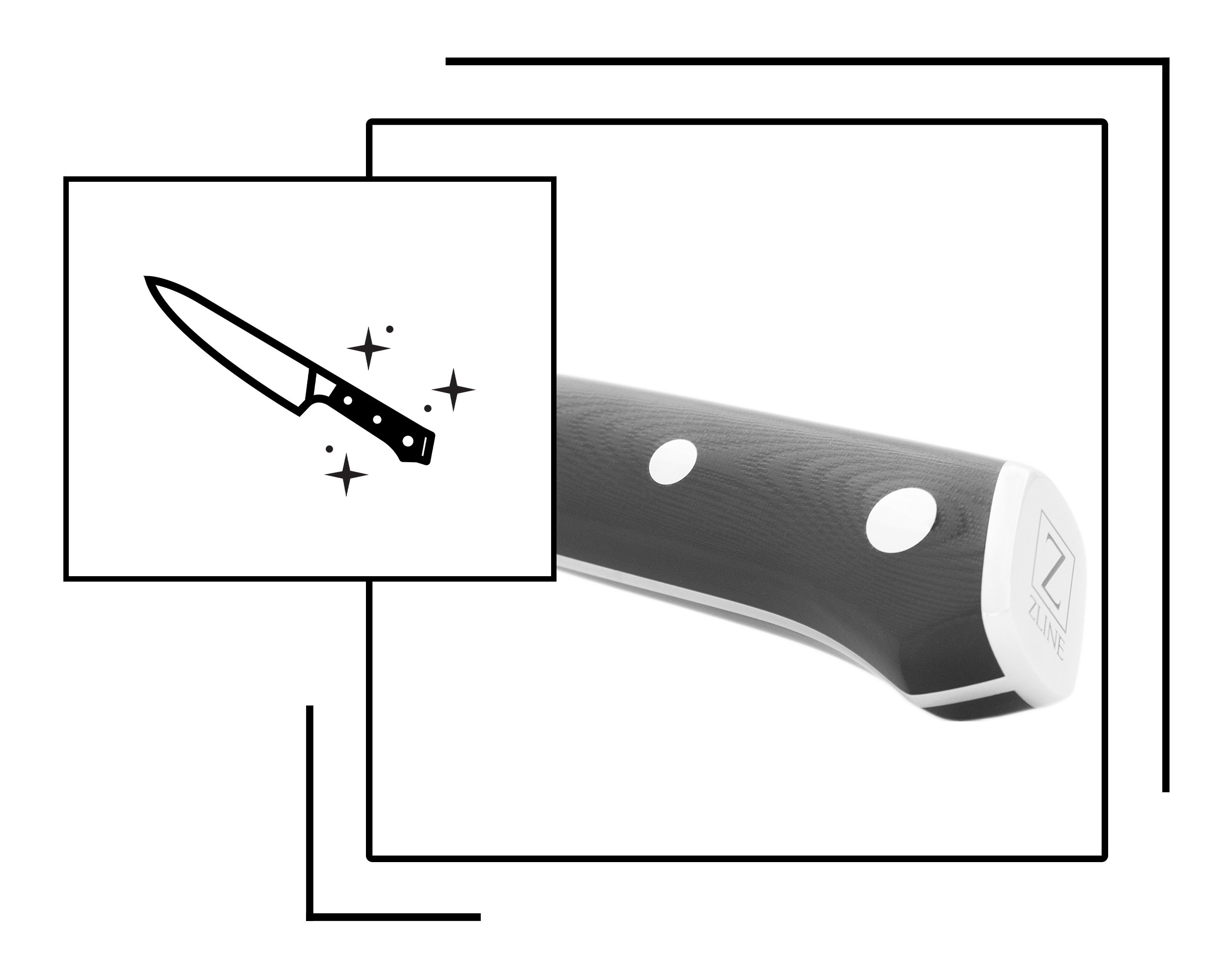 ZLINE 3-Pc German Steel Kitchen Knife Set (KSETT-GS-3)