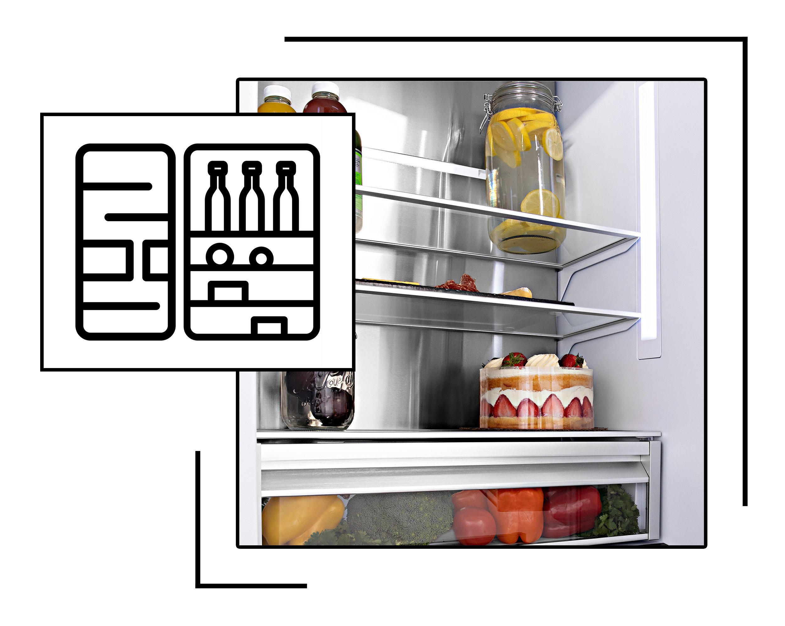 ZLINE 60 Refrigerator w/ Water Dispenser (RBIV-304-60)