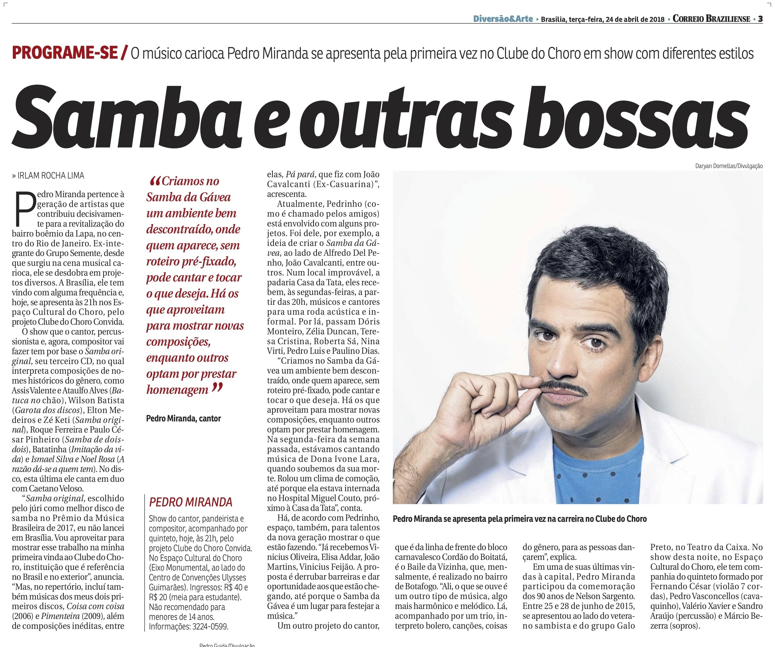 Pedro Miranda em Brasília