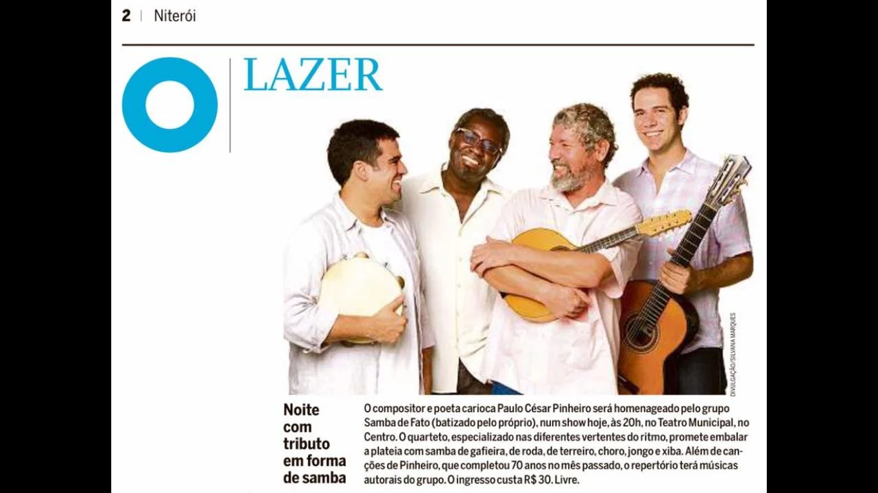 Samba de Fato no Caderno de Bairros