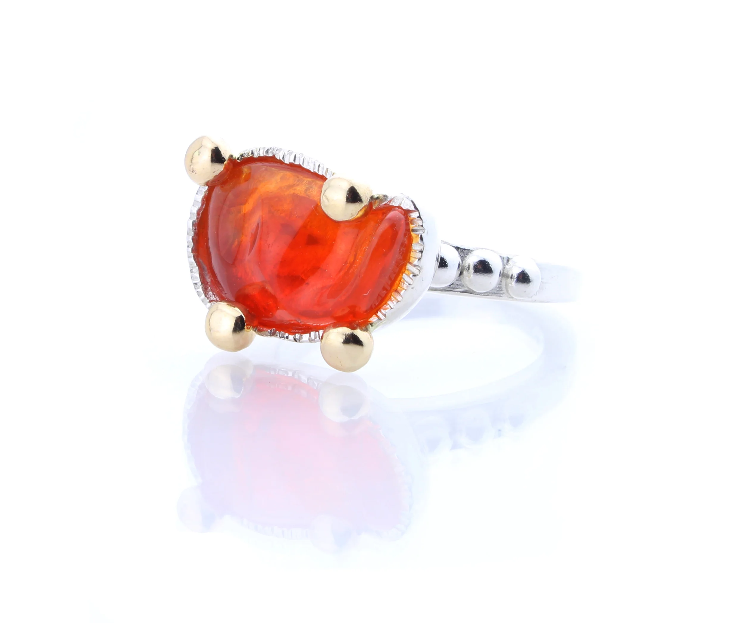 red opal ring
