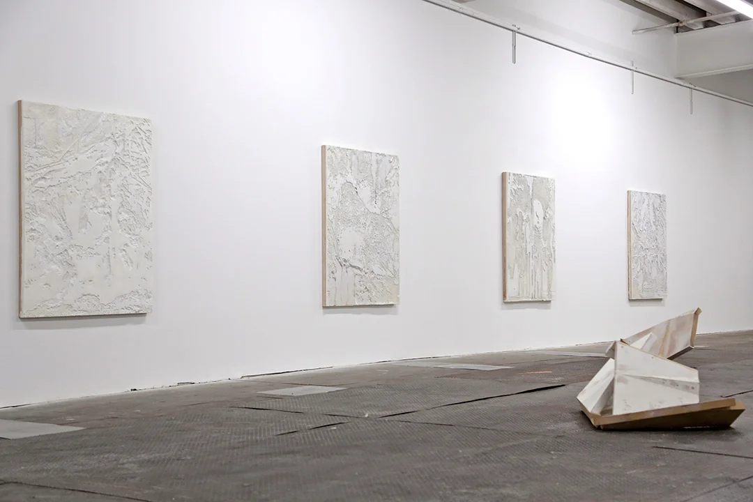 Installation View: Excavated Panels, Torqued Slabs
