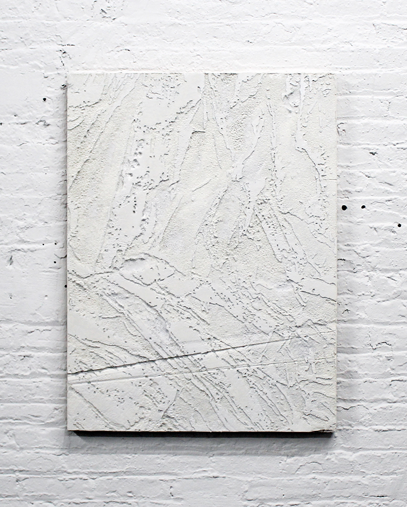 Excavated panel EPS foam and Spray paint on Panel, 20"x30"x2" 2013