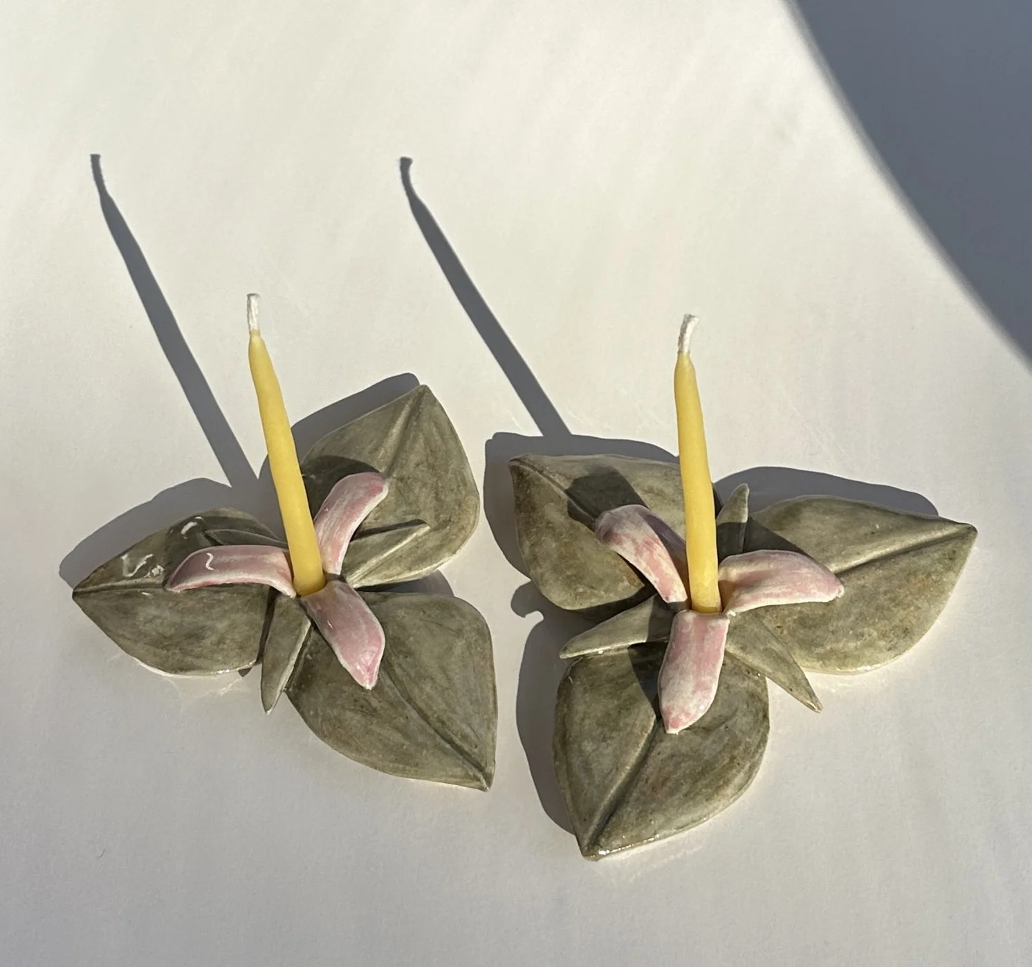 Trillium candleholders